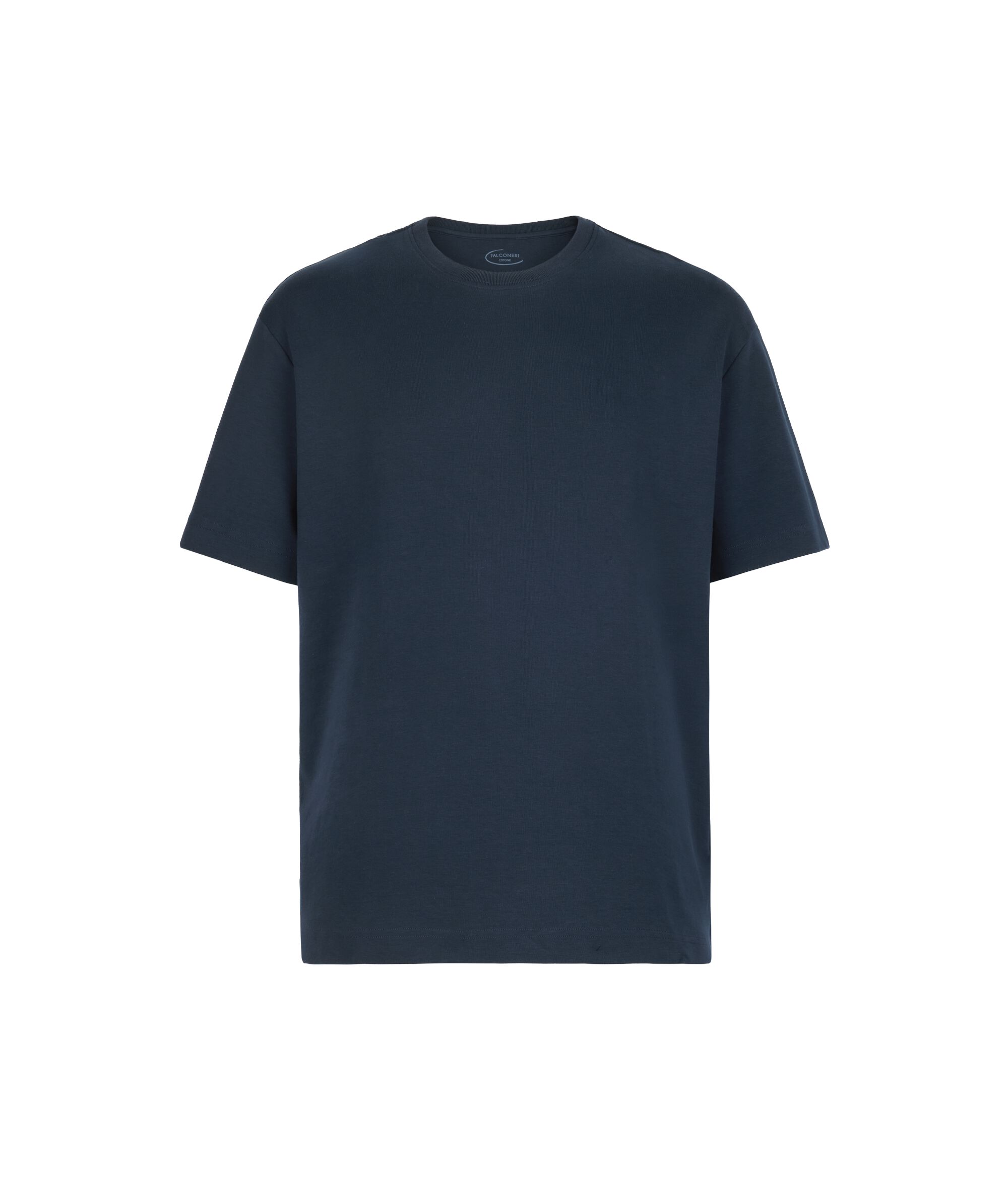 T-shirt à col rond en jersey de coton