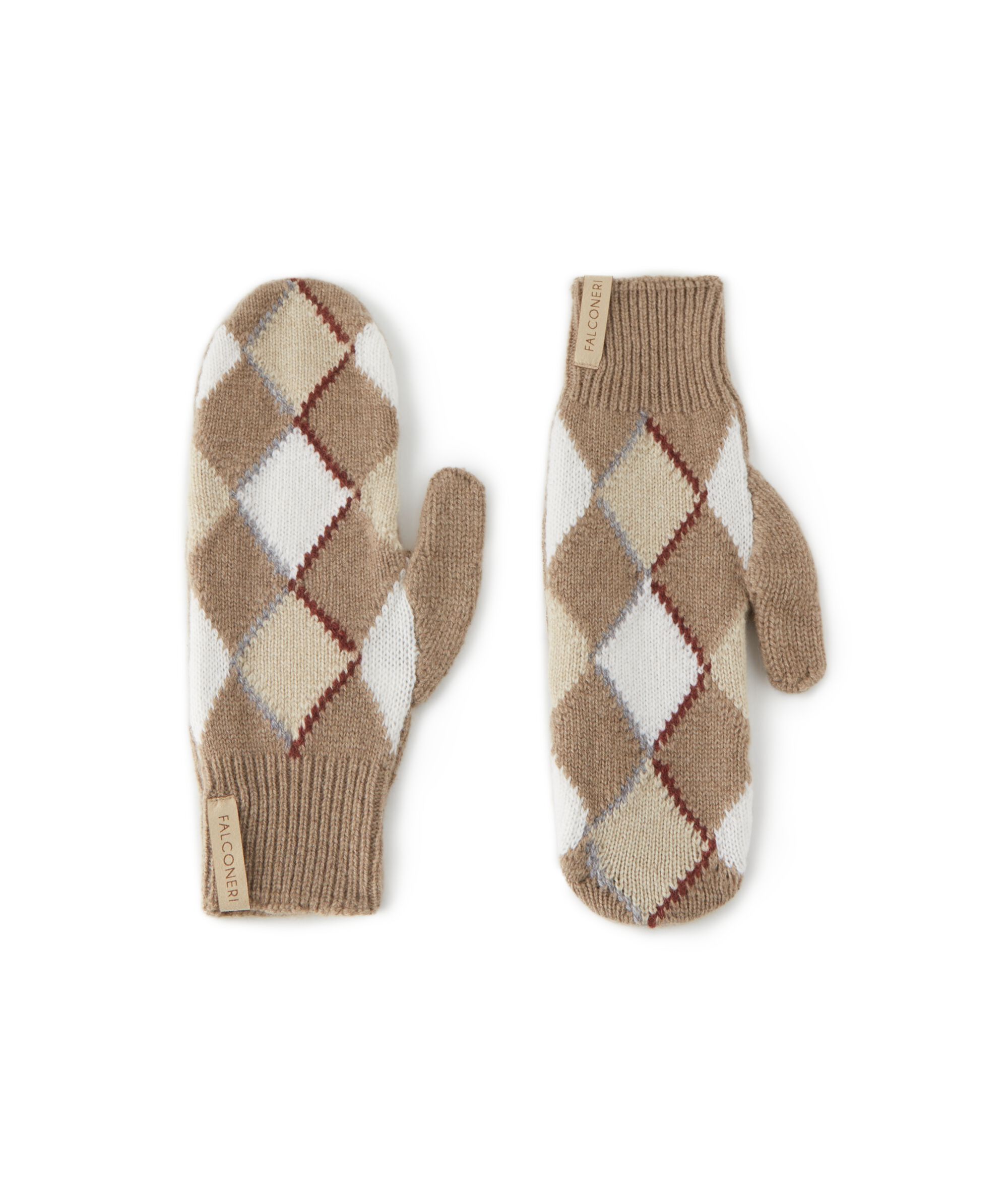 Muffole a rombi in cashmere Ultrasoft