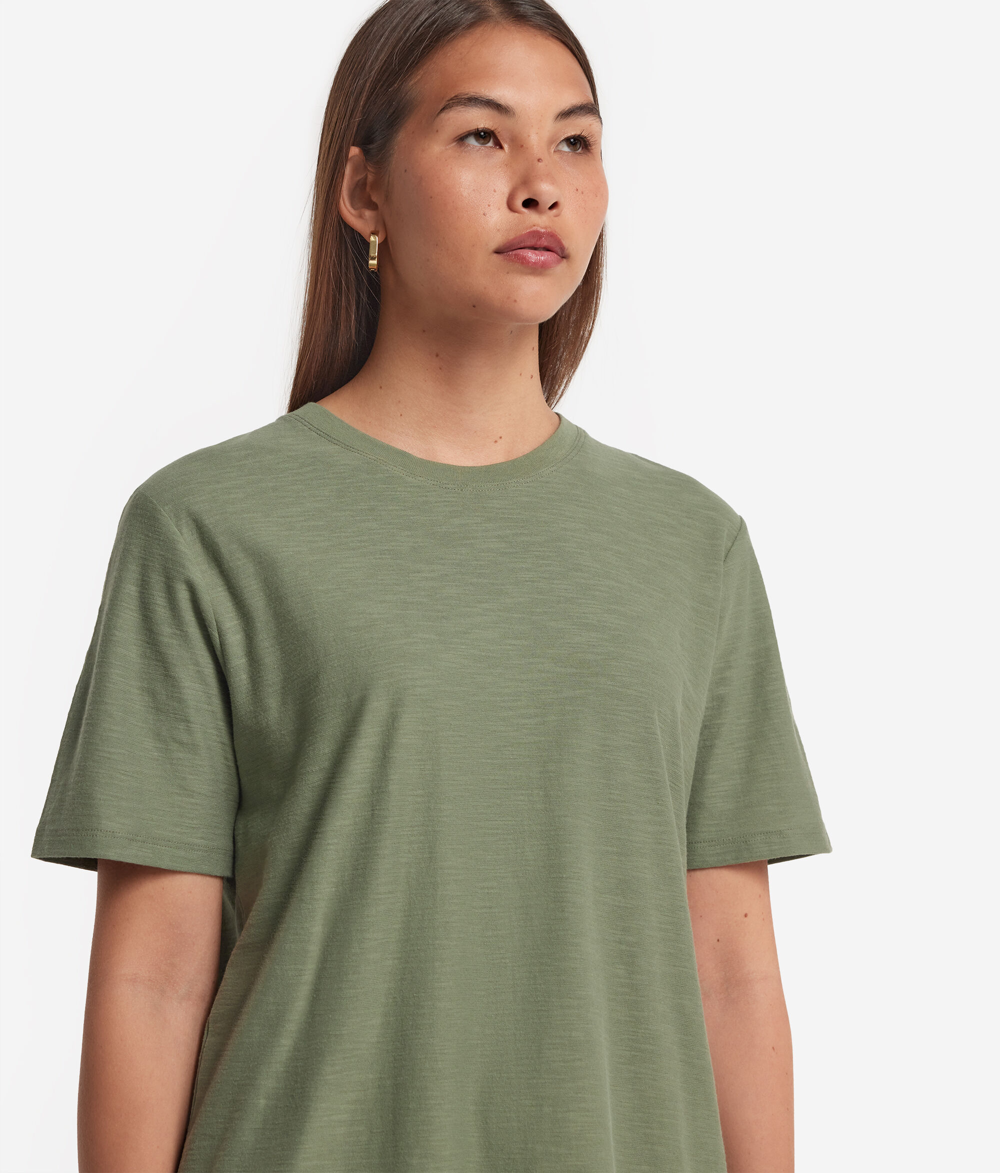 Short-Sleeved Round-Neck Cotton T-Shirt