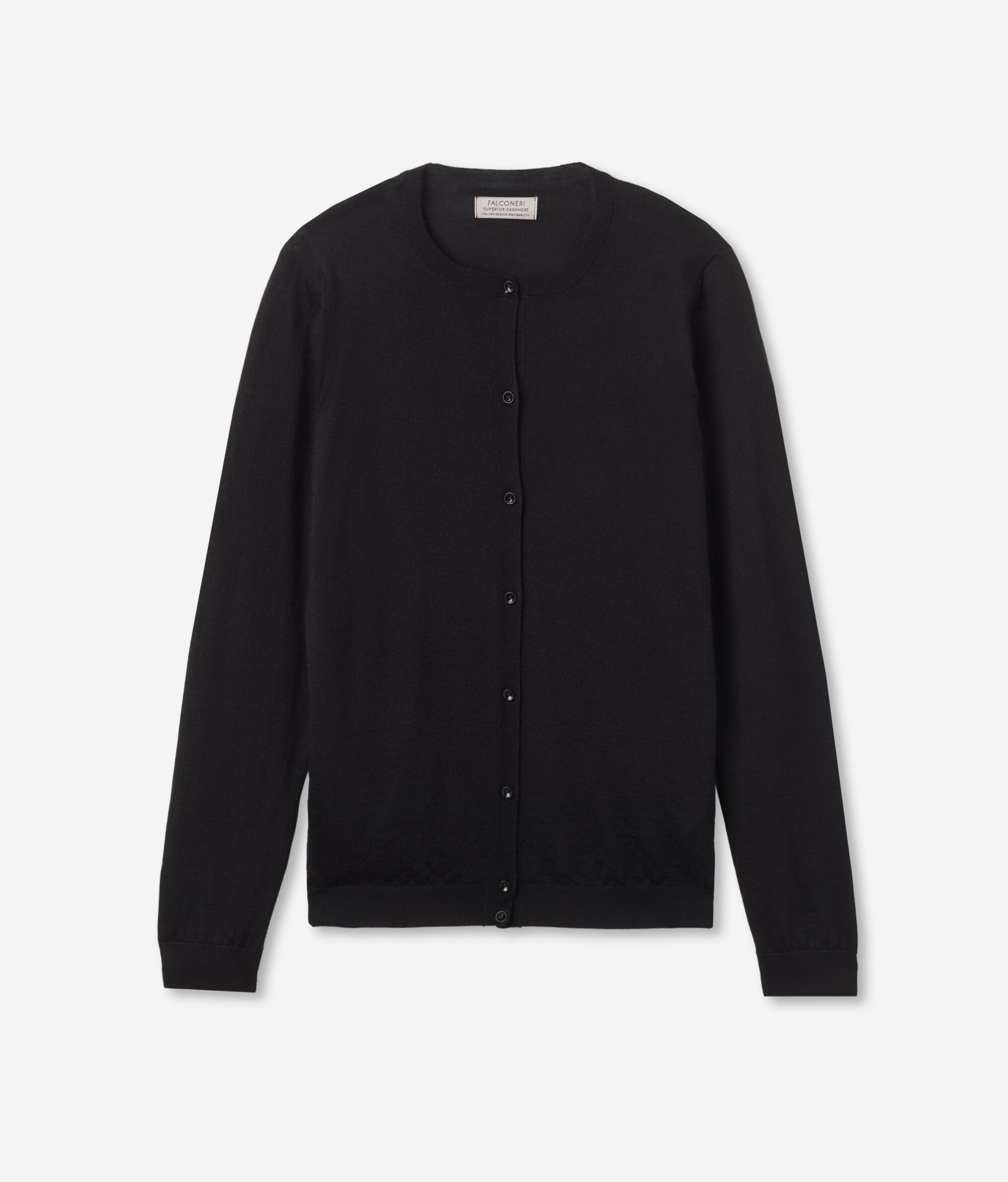 Round-Neck Ultrafine Cashmere Cardigan