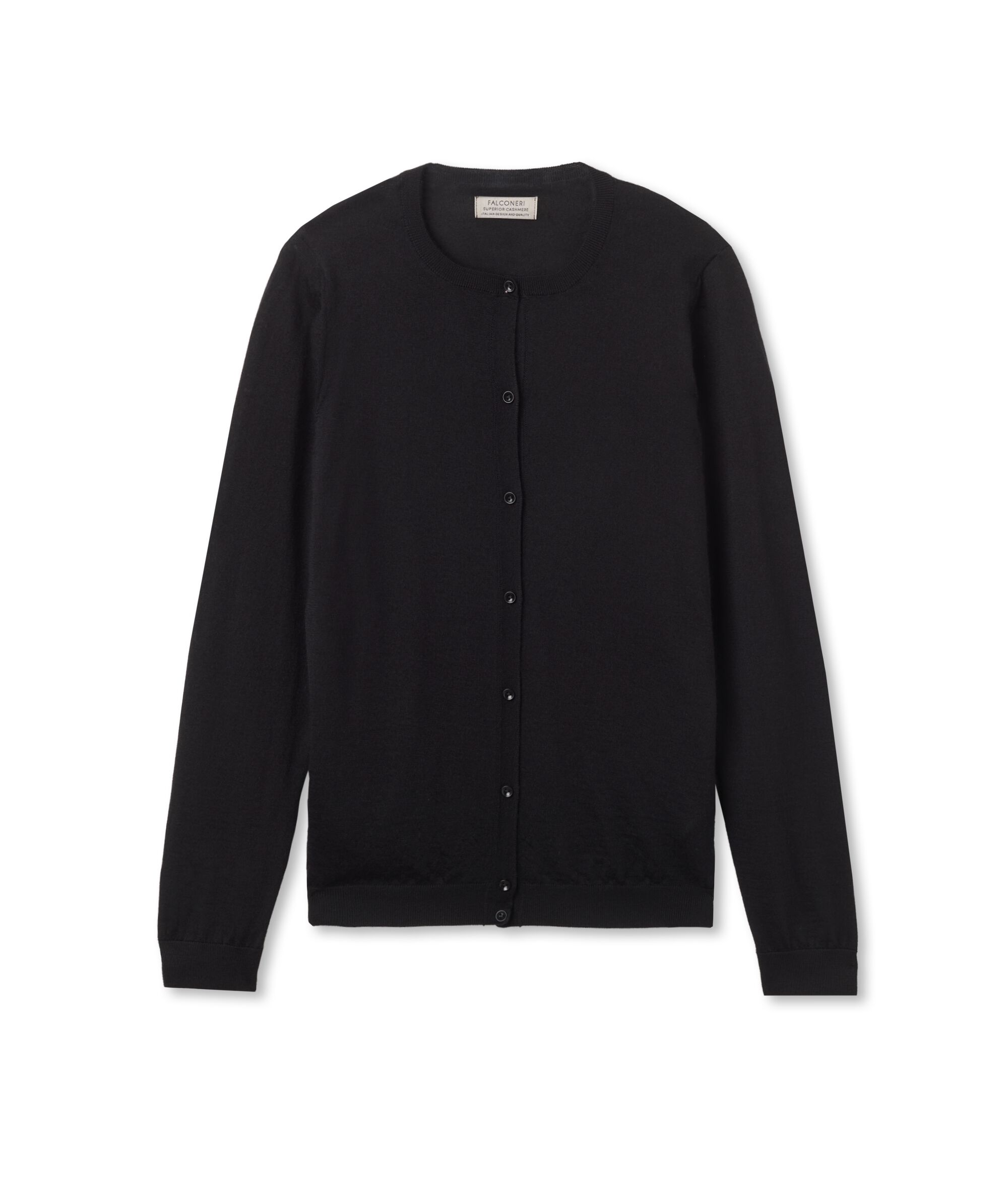 Round-Neck Ultrafine Cashmere Cardigan
