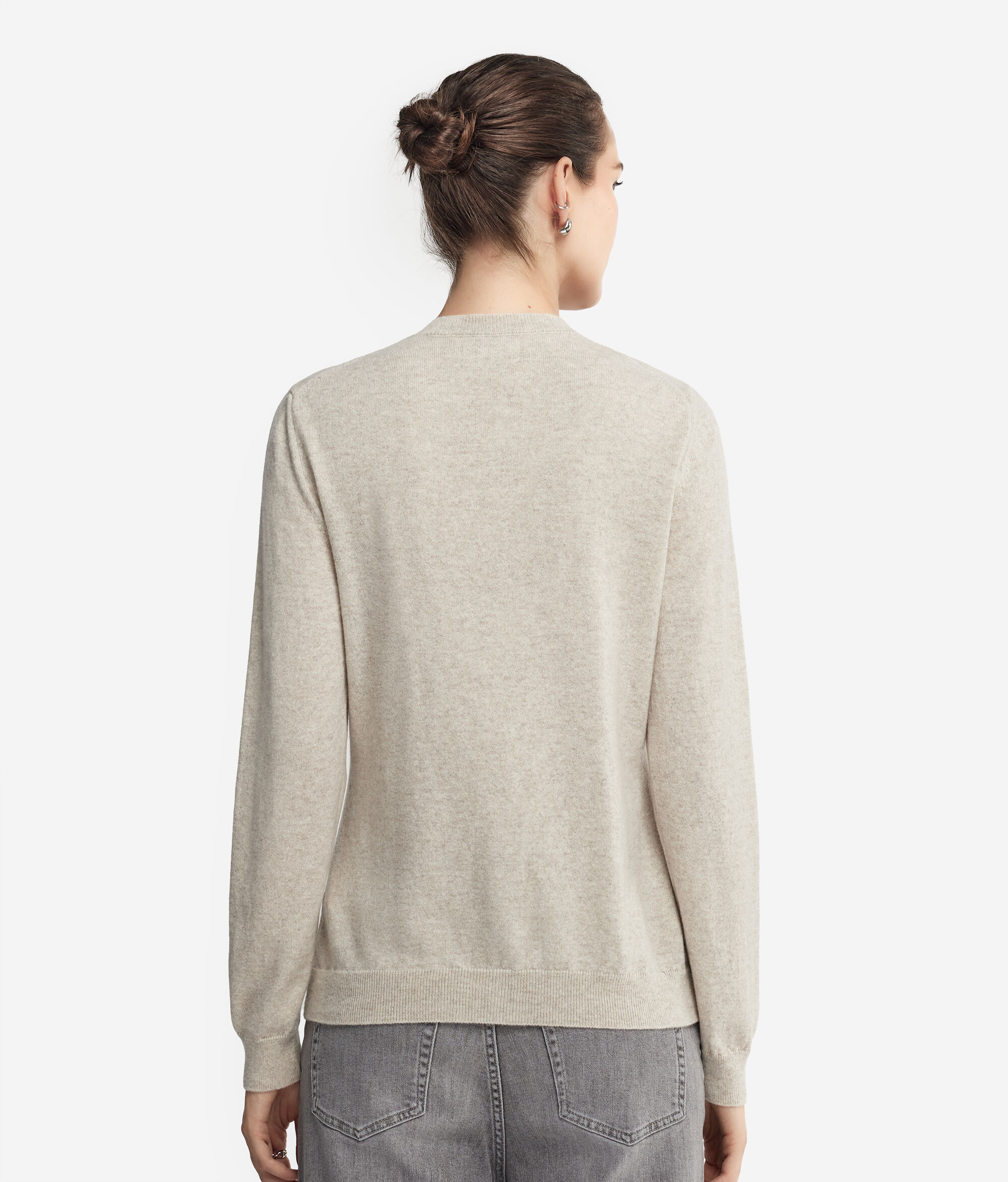 Ultrasoft Cashmere Round-Neck Cardigan