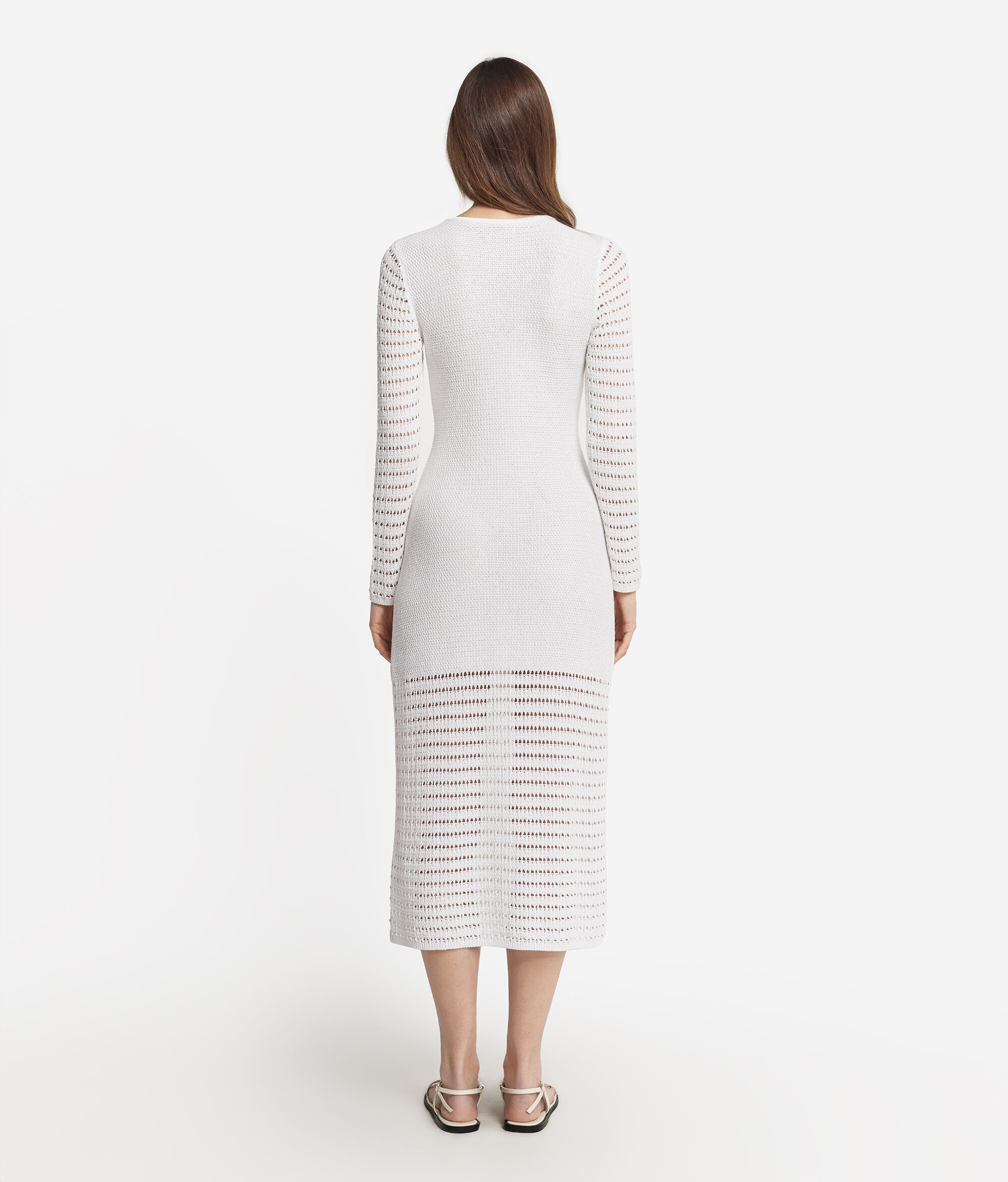 Kleid mit Perllochmuster