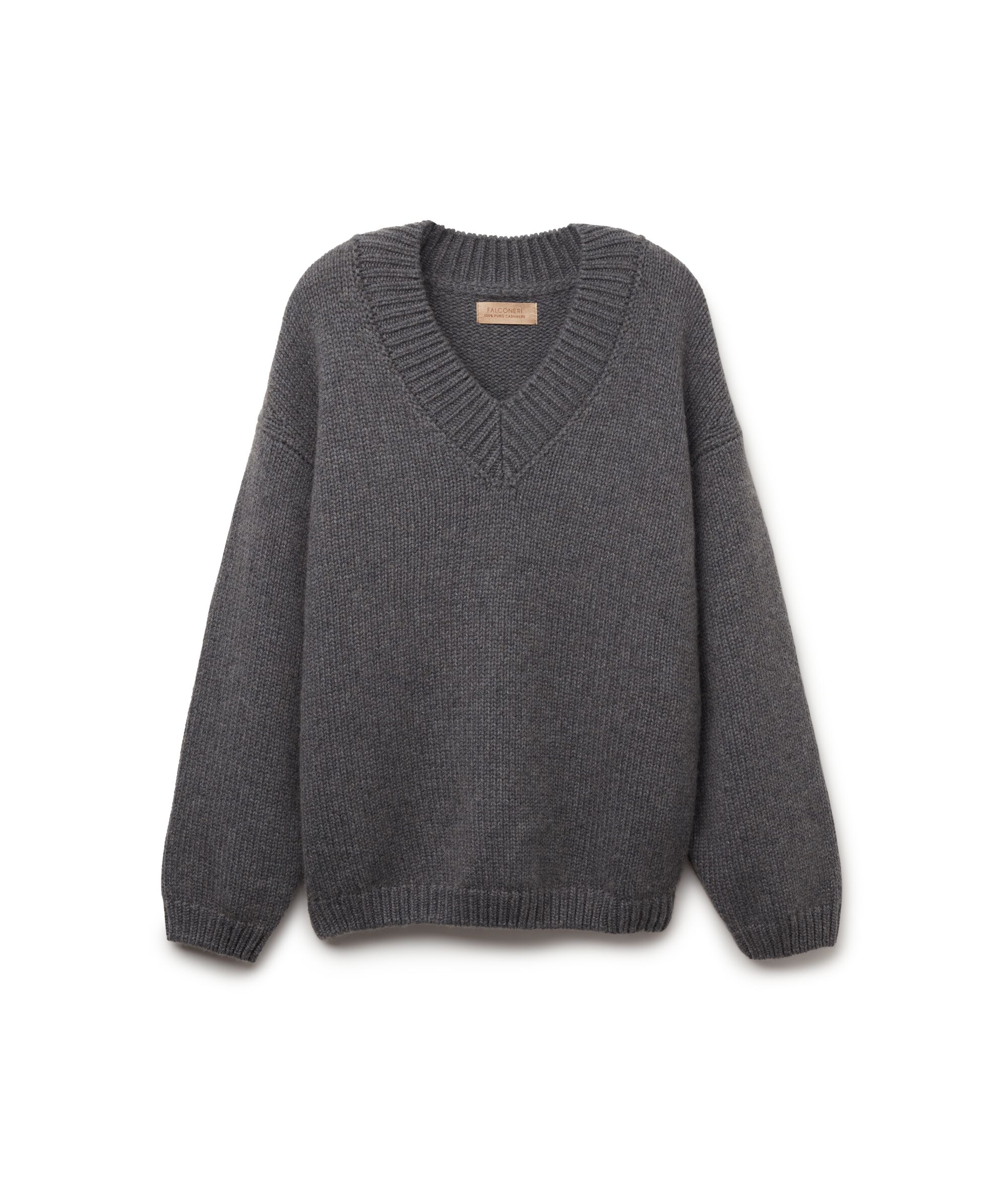 Tricot-Pullover mit V-Ausschnitt aus Kaschmir Ultrasoft