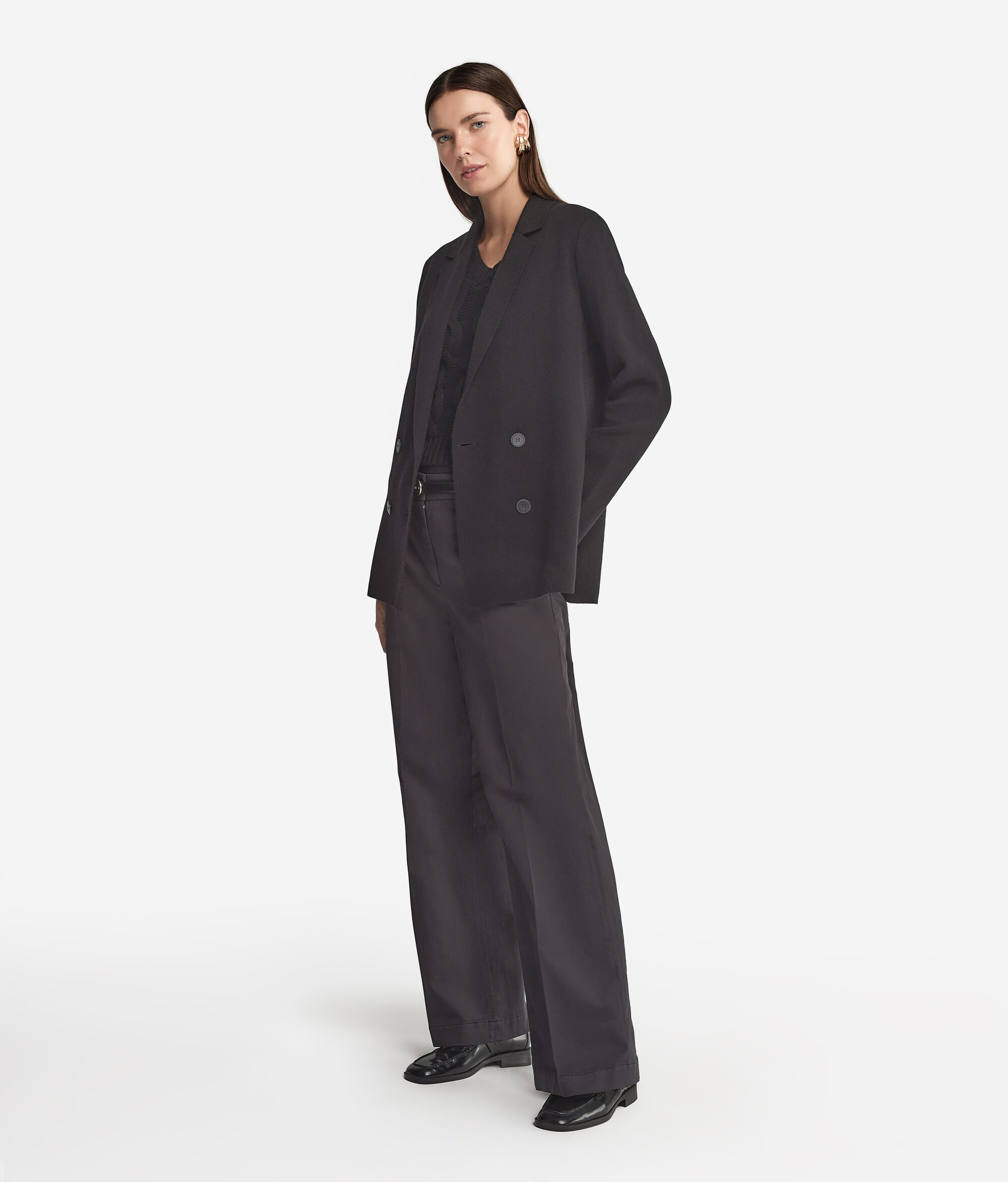 Double-Breasted Ultrasoft Cashmere Jacket