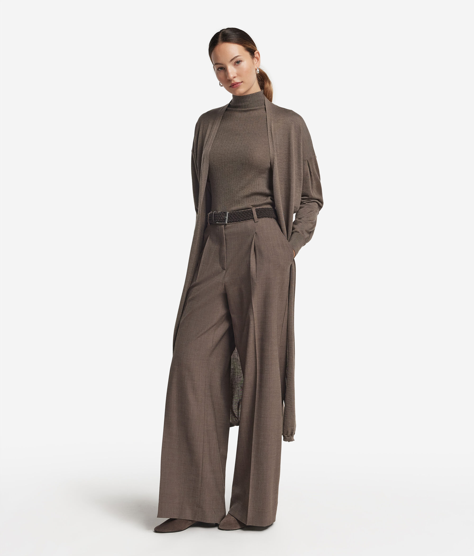 Long-Cardigan aus Kaschmir Ultrafine