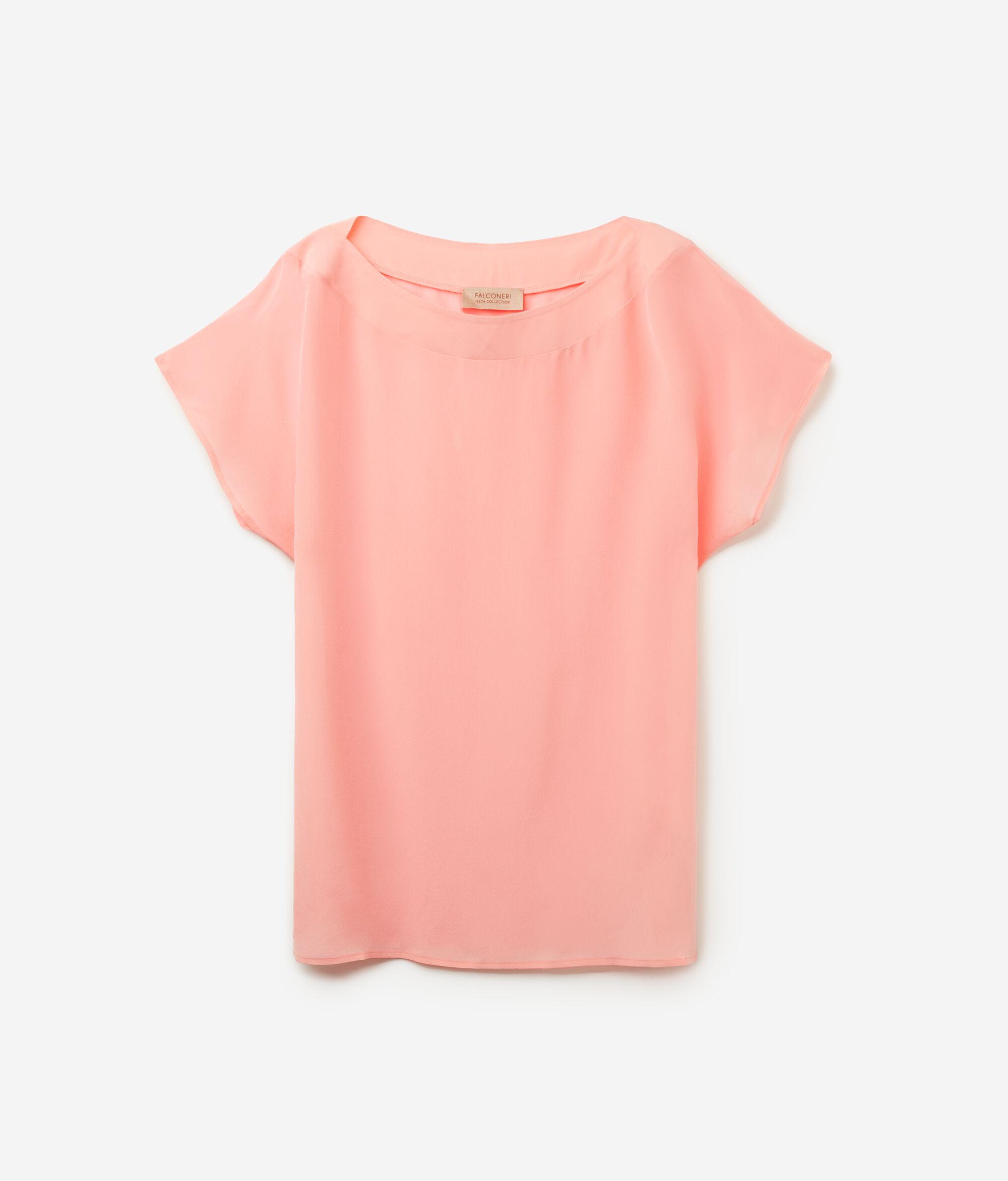 Silk and Modal Boat-Neck T-Shirt