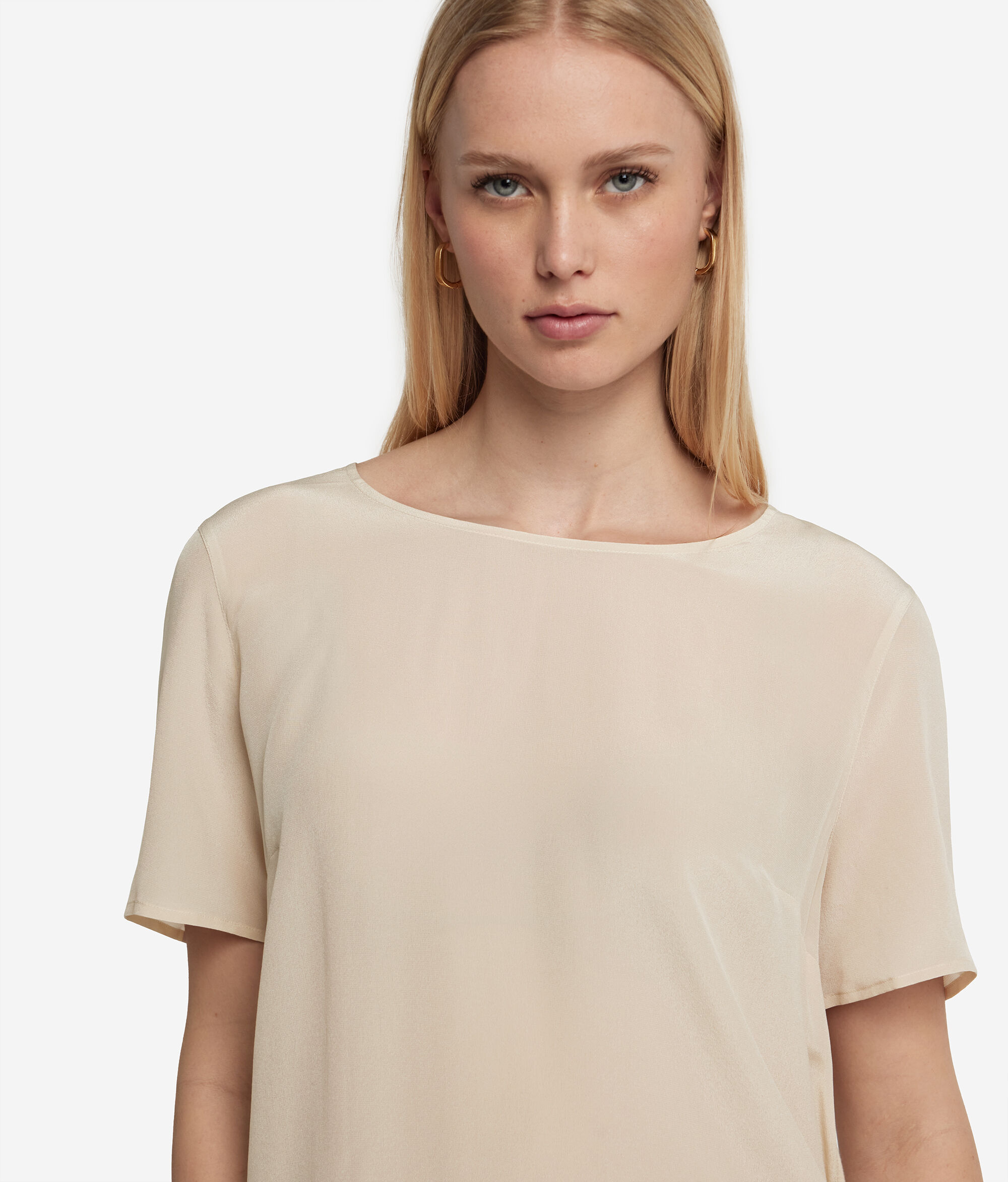 T-shirt Girocollo in Seta