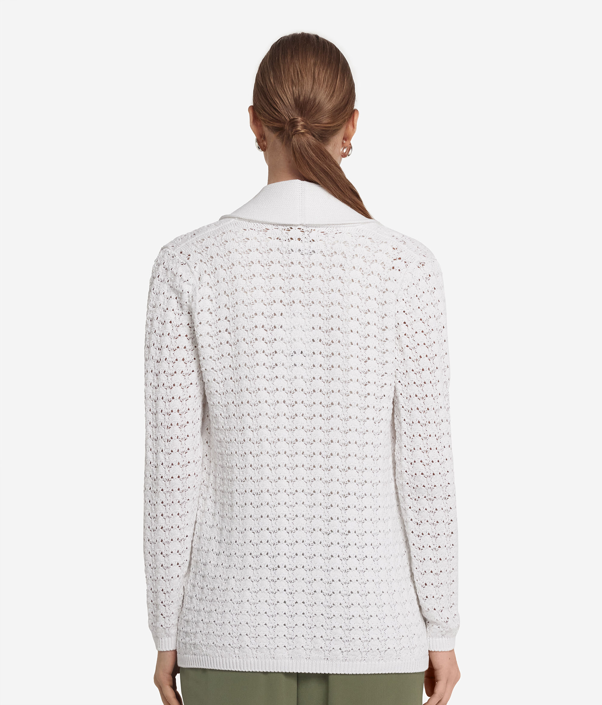 Gilet en coton effet crochet