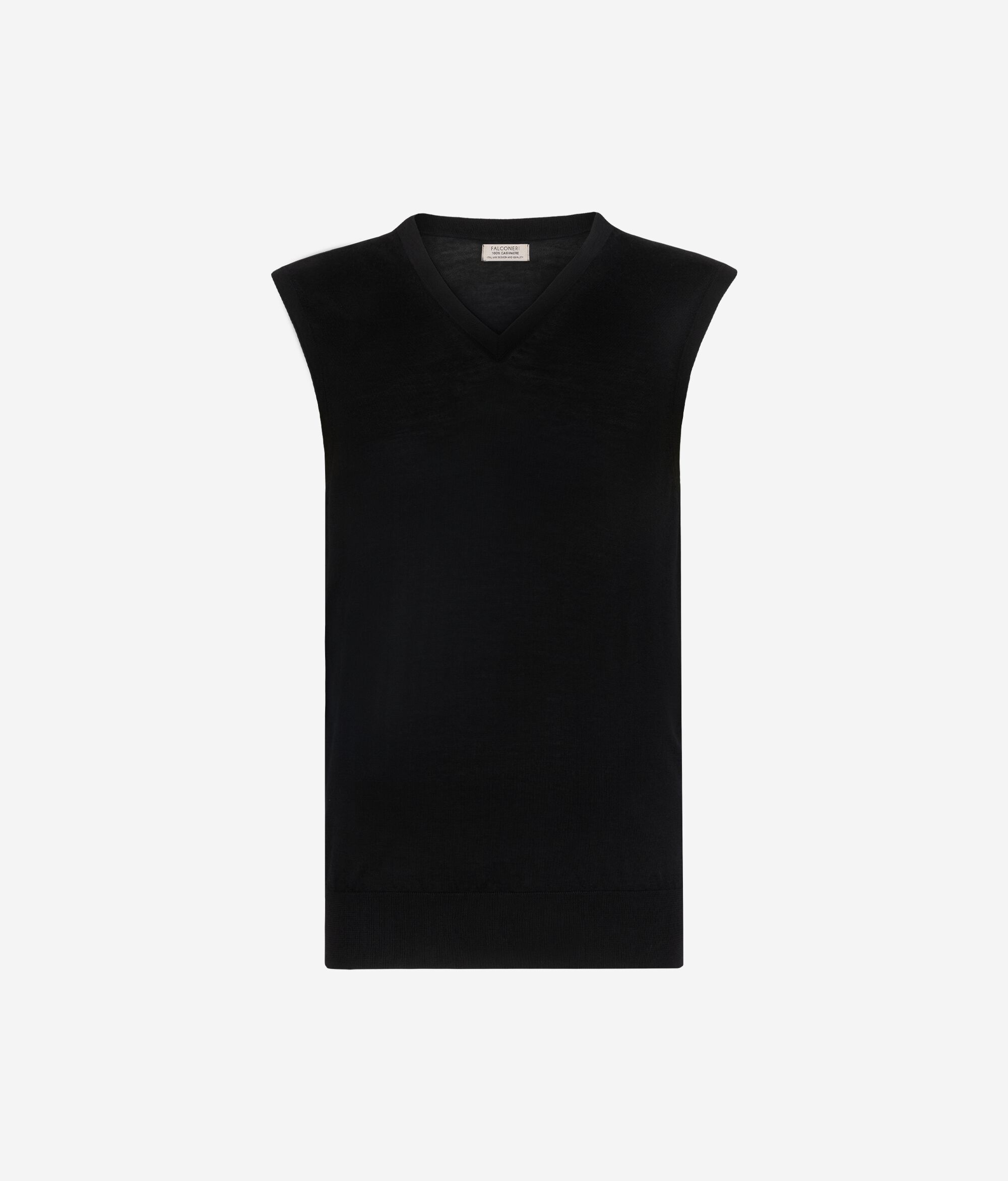 Pull sans manches homme en cachemire ultra-fin