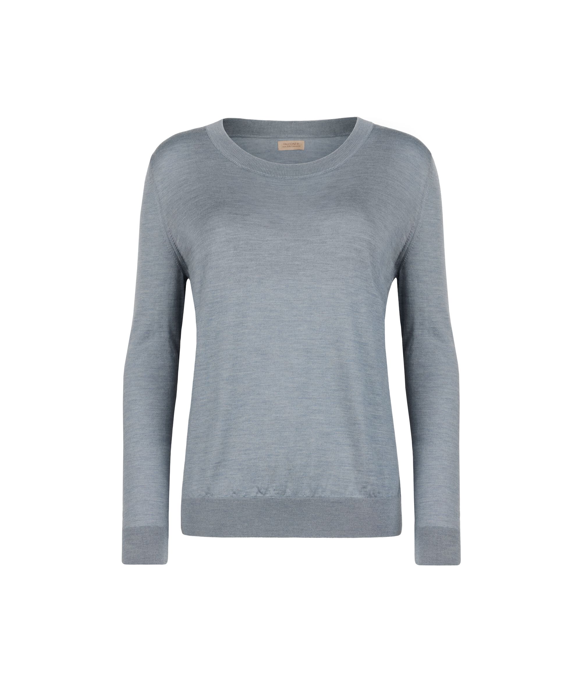 Μπλούζα από Ultrafine Cashmere με Στρογγυλή Λαιμόκοψη