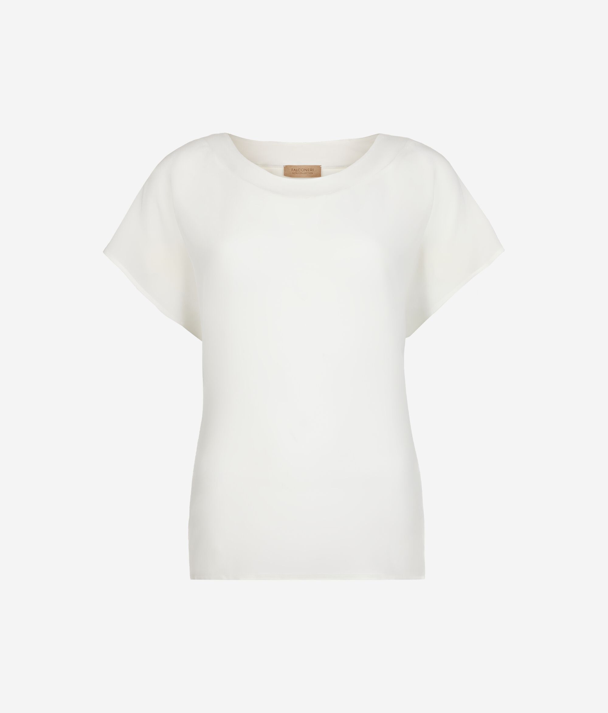 Silk and Modal Boat-Neck T-Shirt