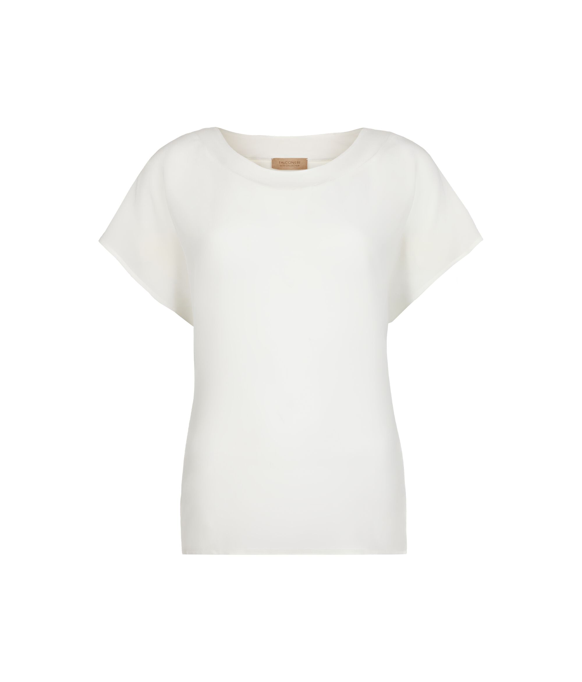 Silk and Modal Boat-Neck T-Shirt