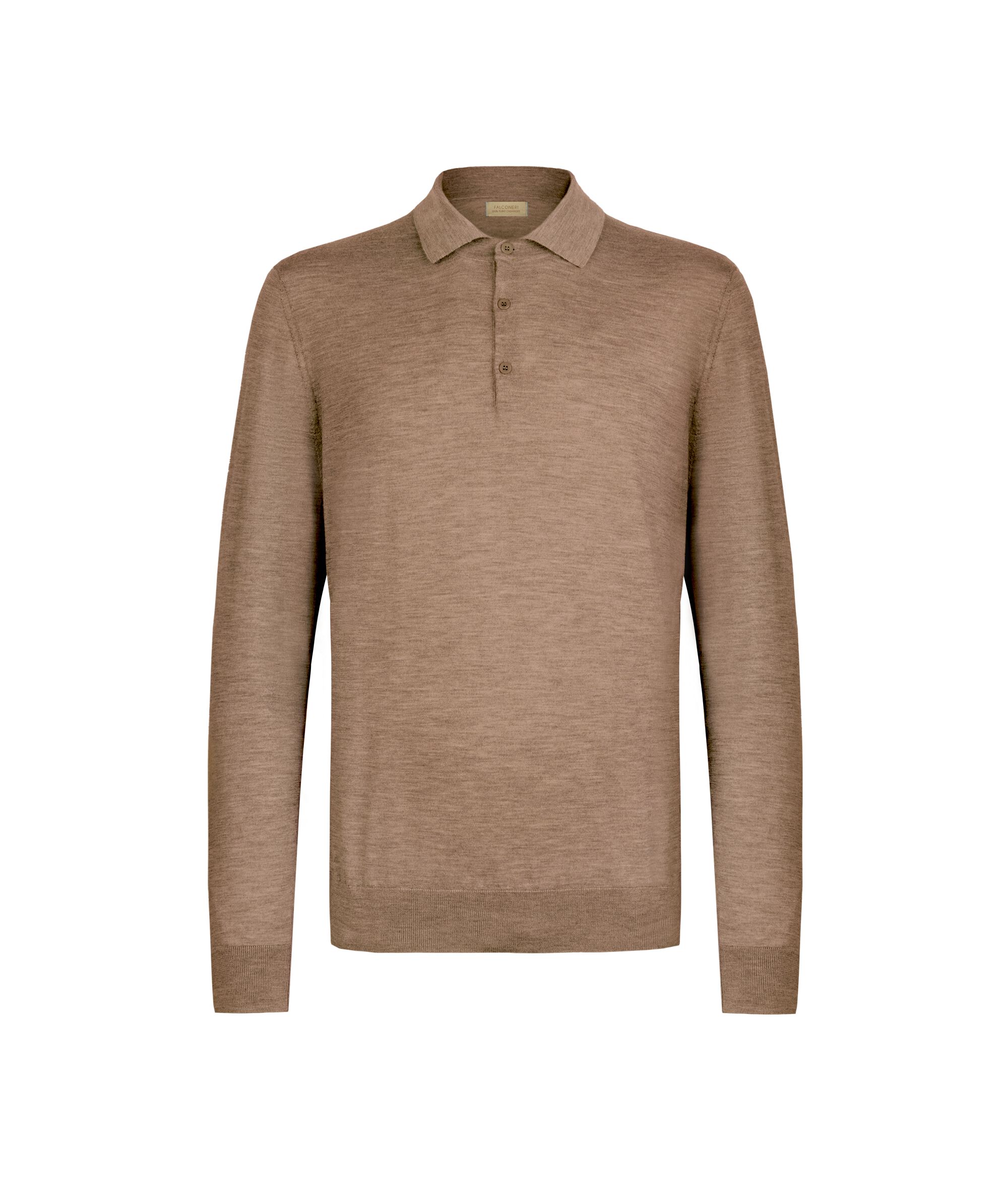 Polo de Cashmere Ultrafine Colore GRANO JASPEADO
