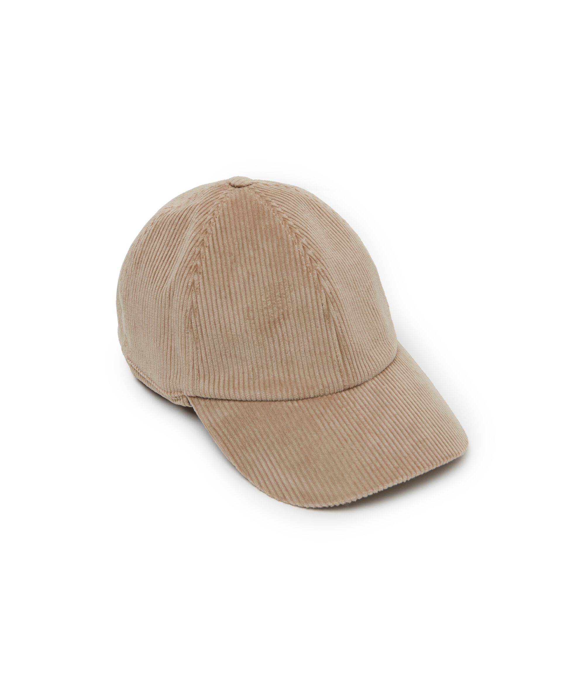 Baseball-Cap aus Baumwollsamt mit Innenfutter aus Kaschmir