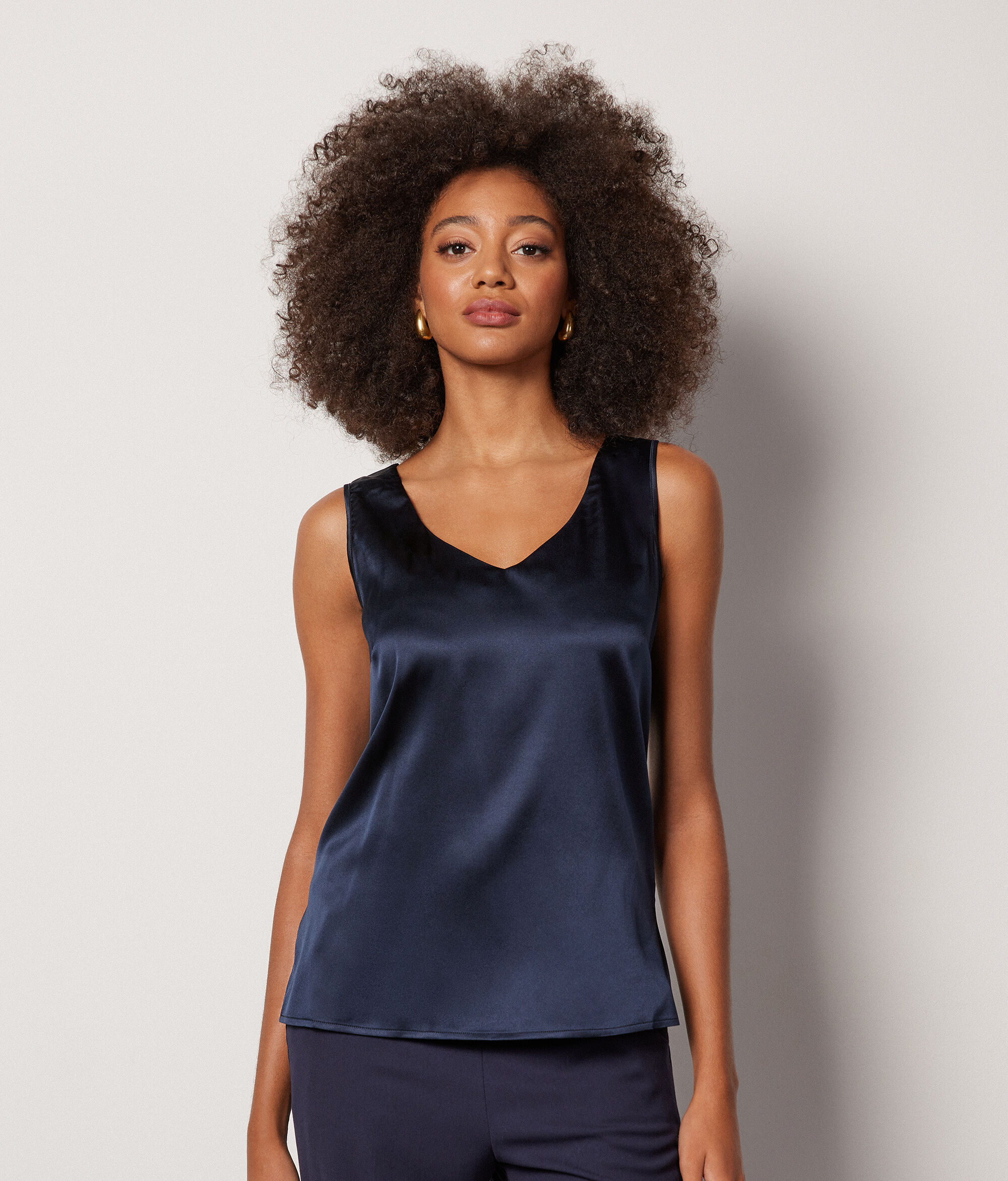 V-Neck Silk Camisole