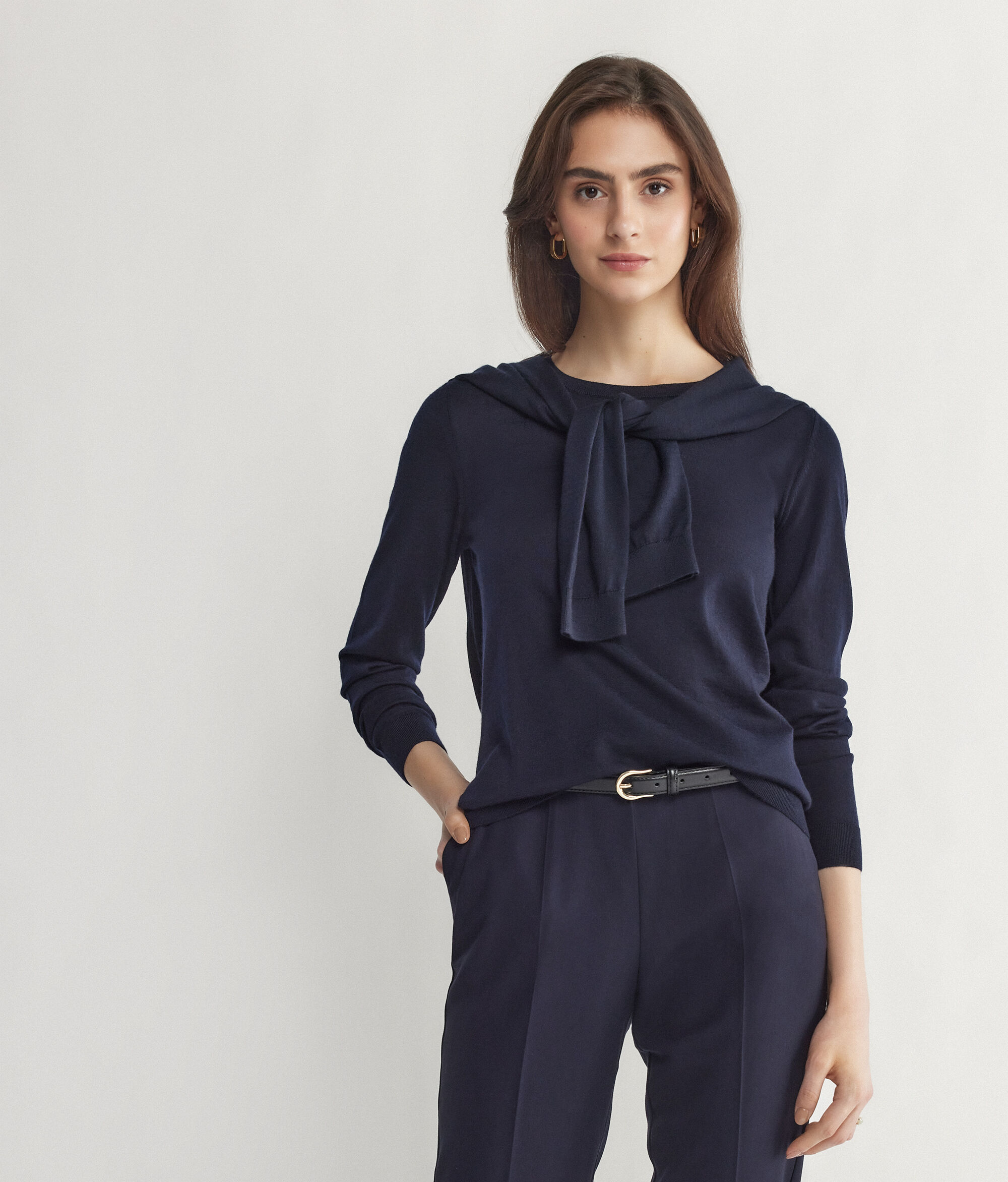 Round-Neck Ultrafine Cashmere Jumper