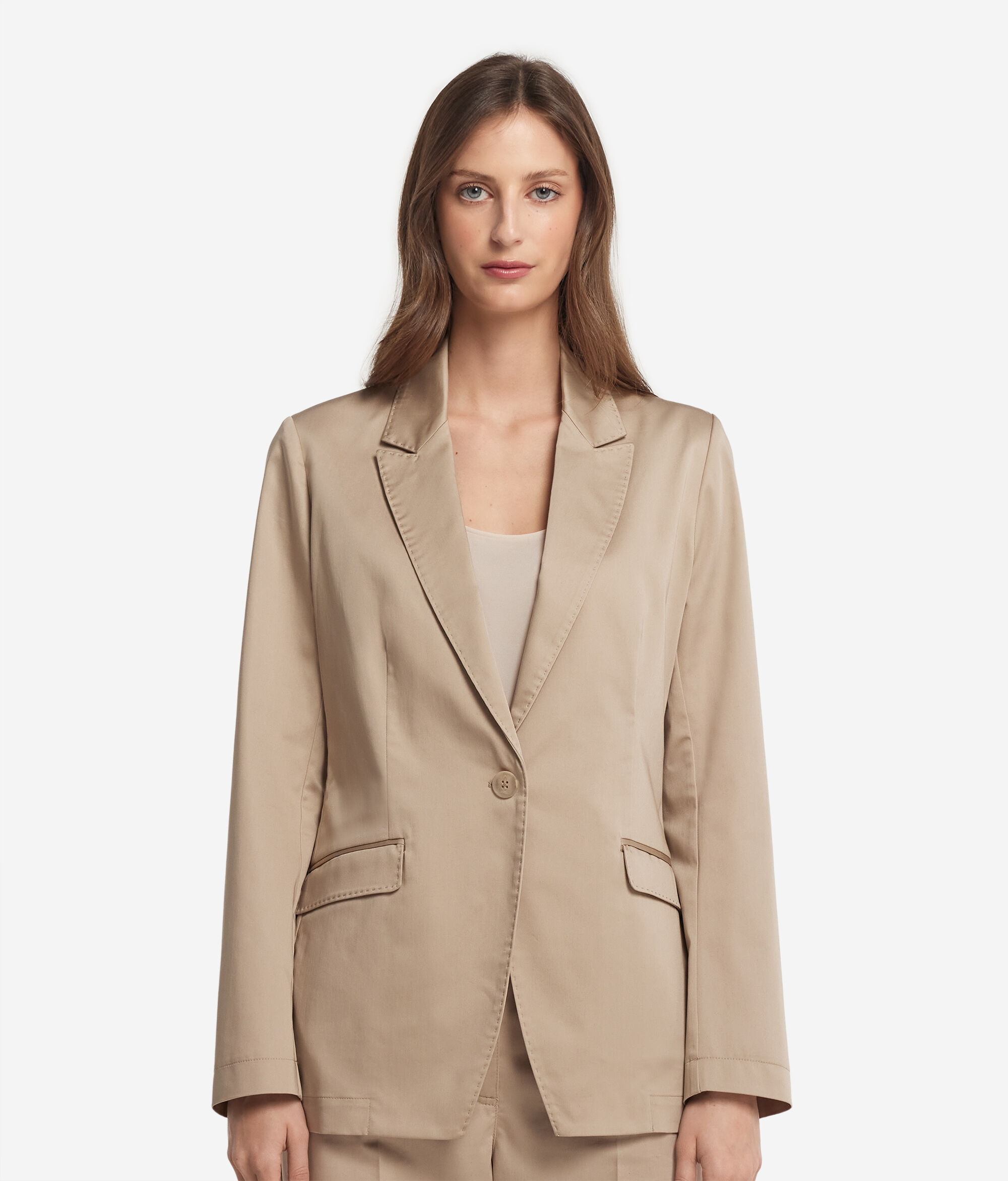 Blazer aus Baumwollgewebe
