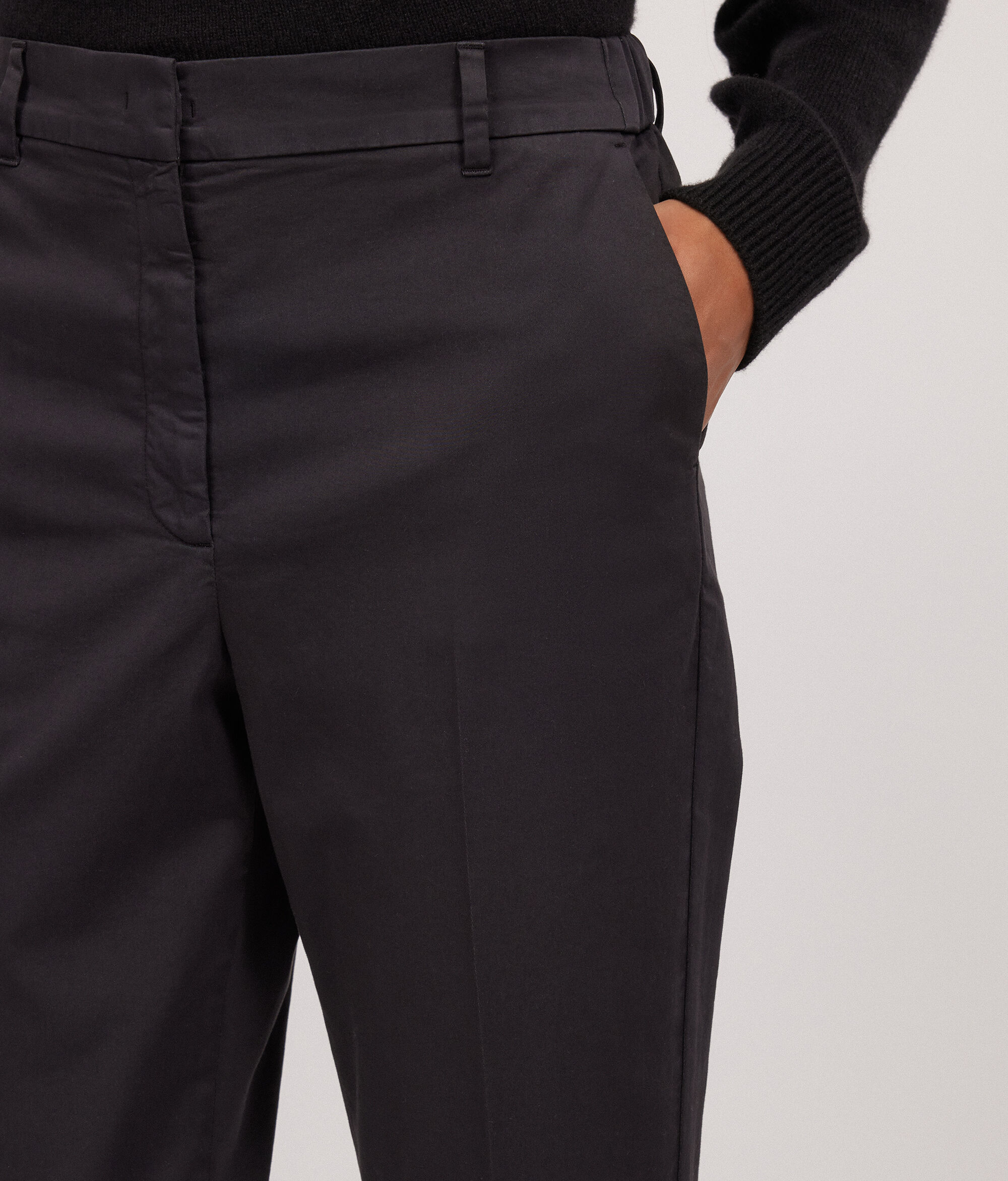 Zippered Cigarette Pants