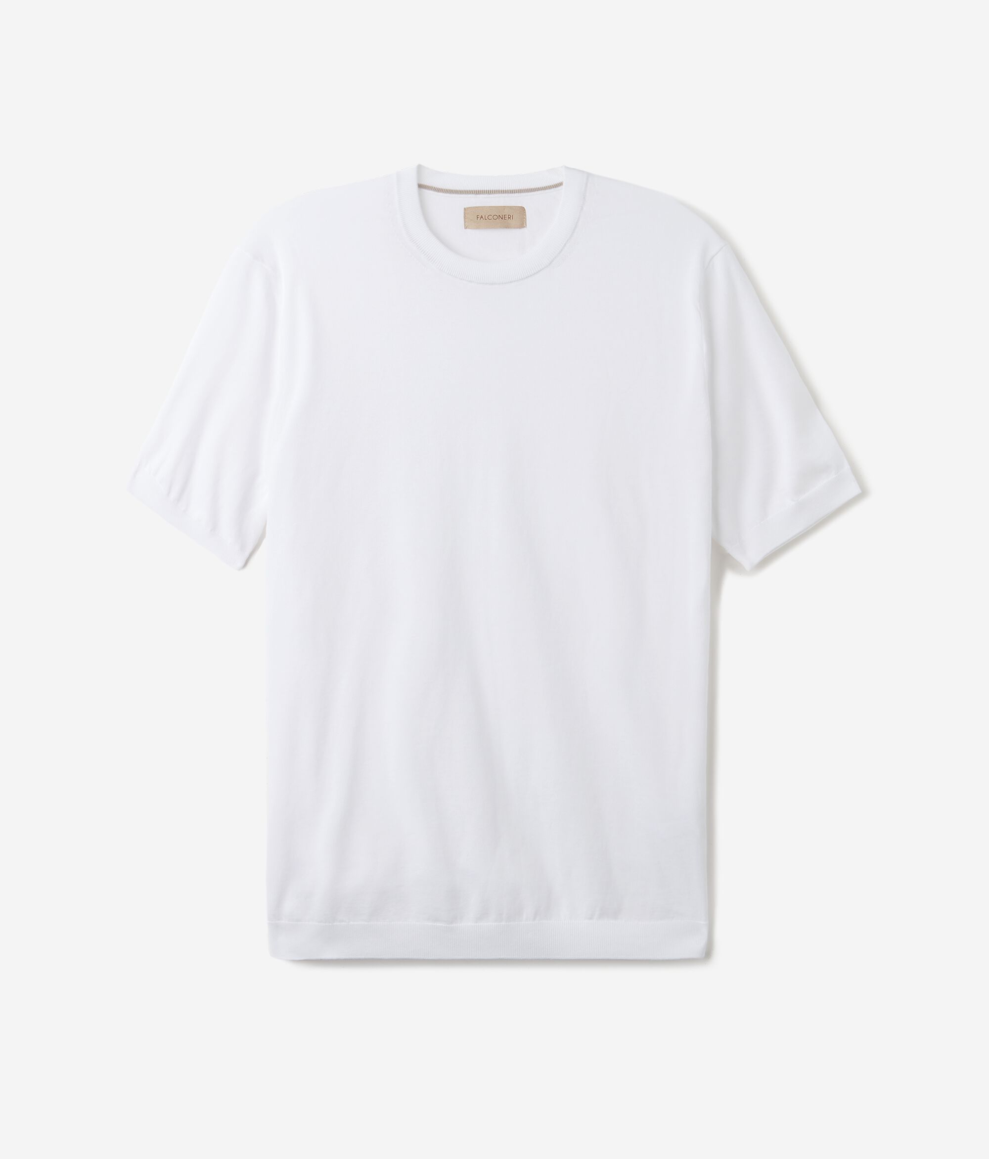 Κοντομάνικο T-Shirt με Στρογγυλή Λαιμόκοψη από Βαμβάκι Fresh