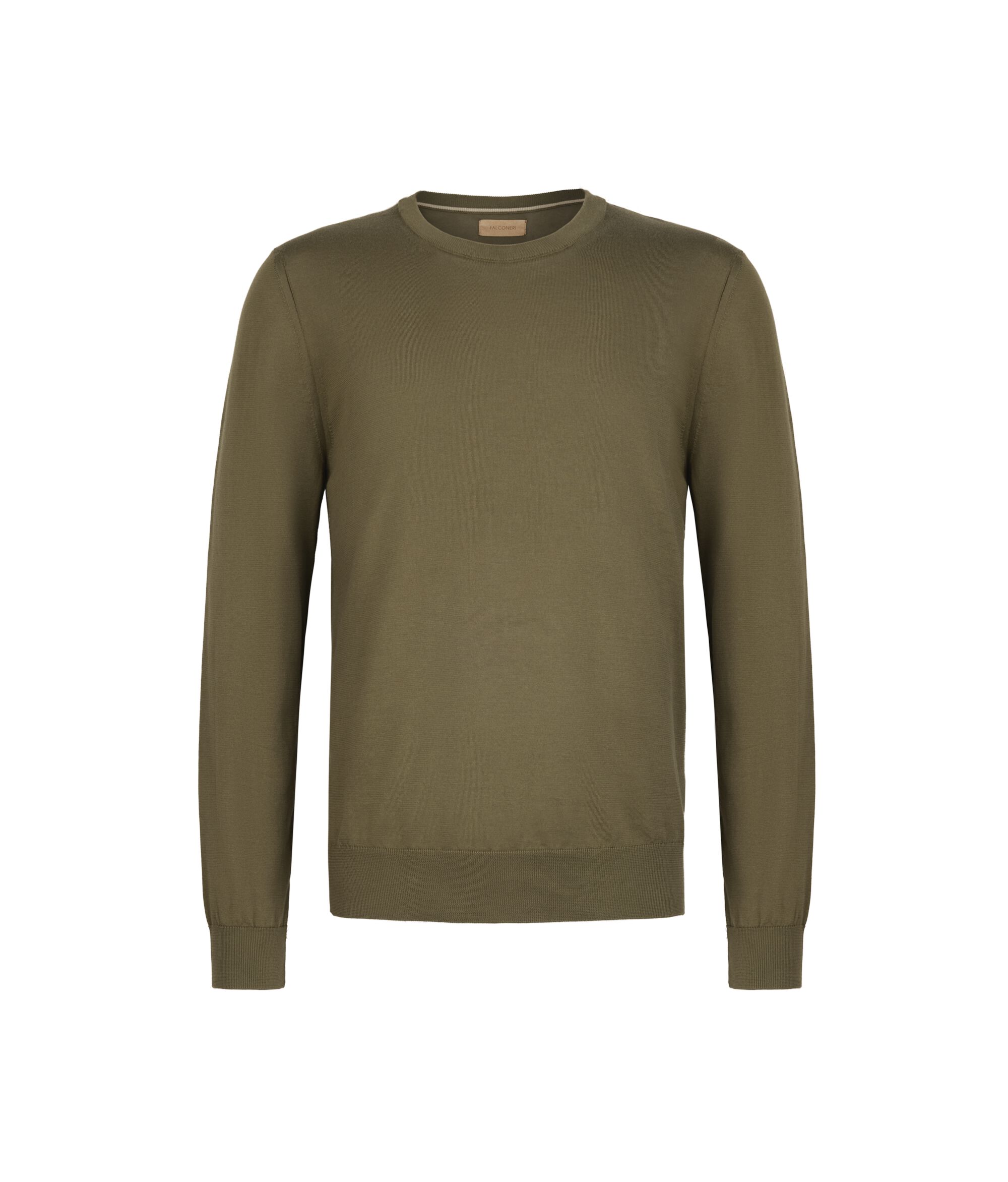 Μακρυμάνικη βαμβακερή μπλούζα με στρογγυλή λαιμόκοψη