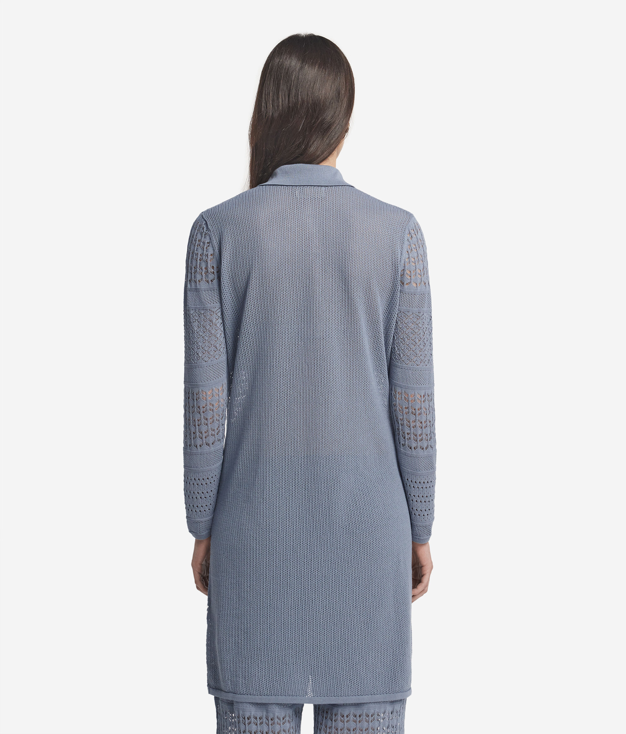 Cotton Crochet Shirt Dress
