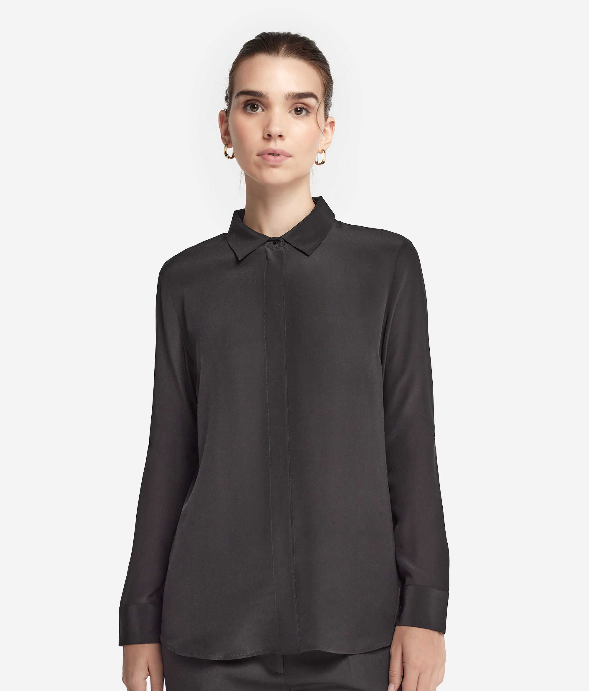 Silk Collared Shirt