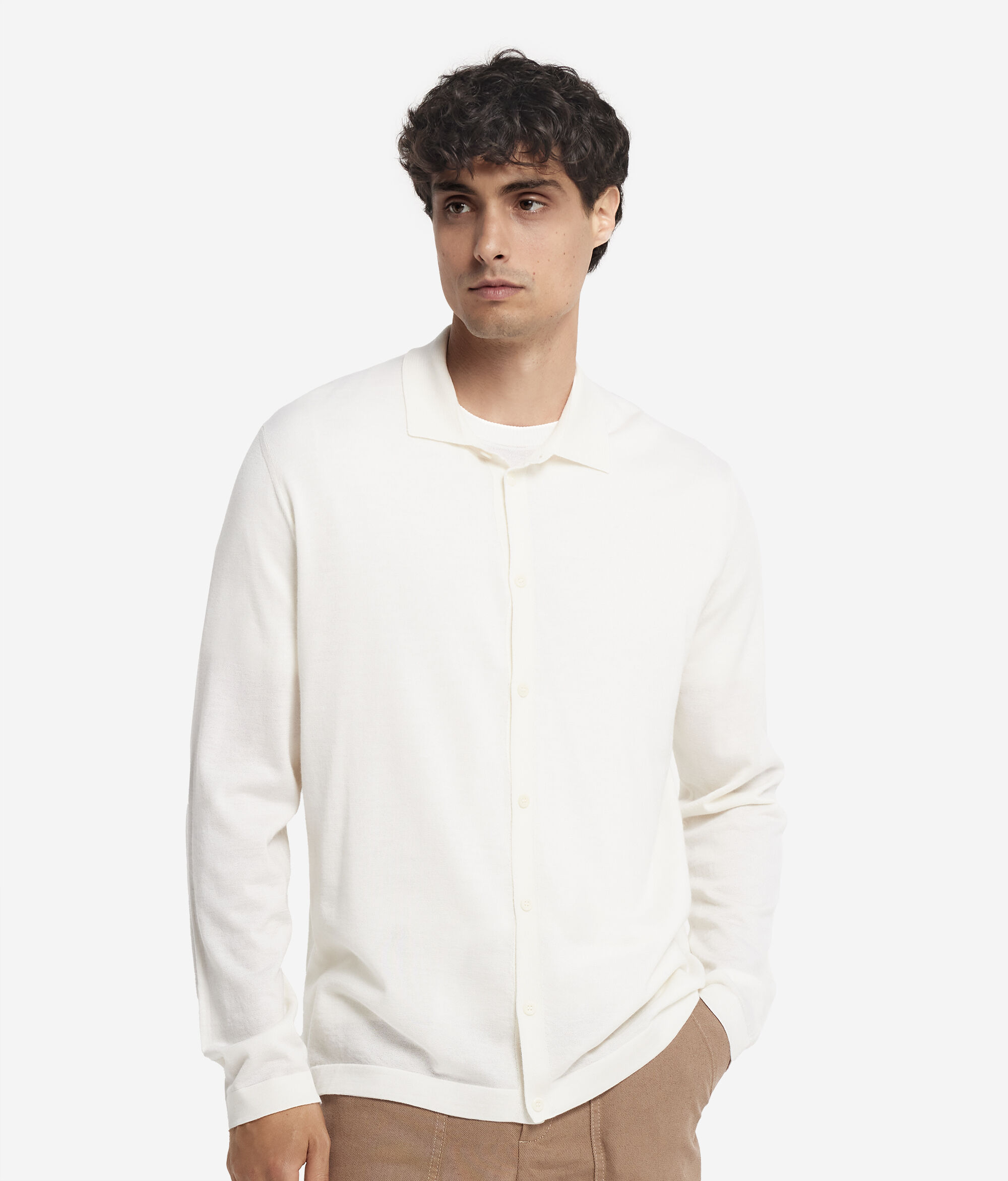 Ultrafine Cashmere Knit Shirt