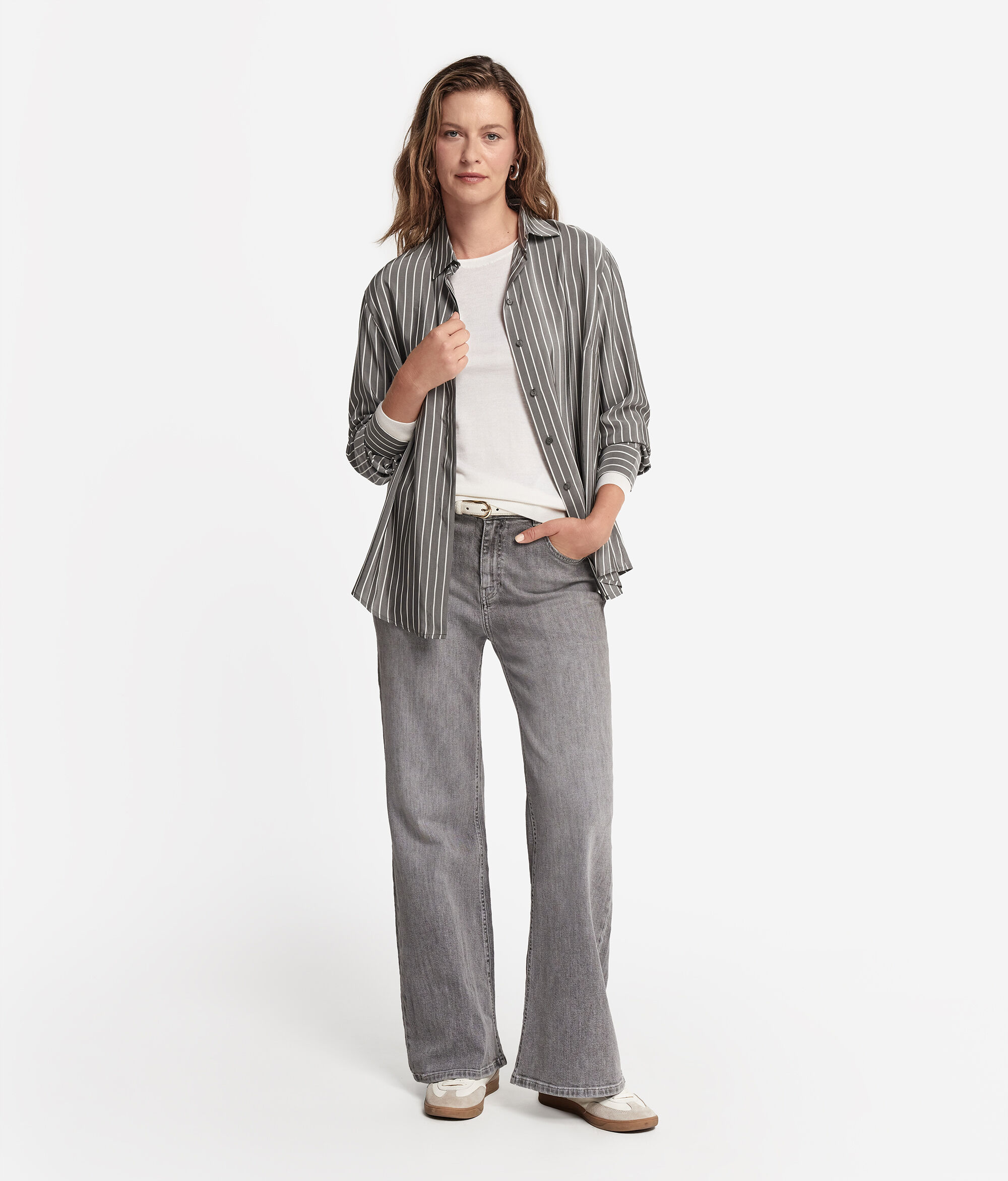 Camicia Rigata in Seta