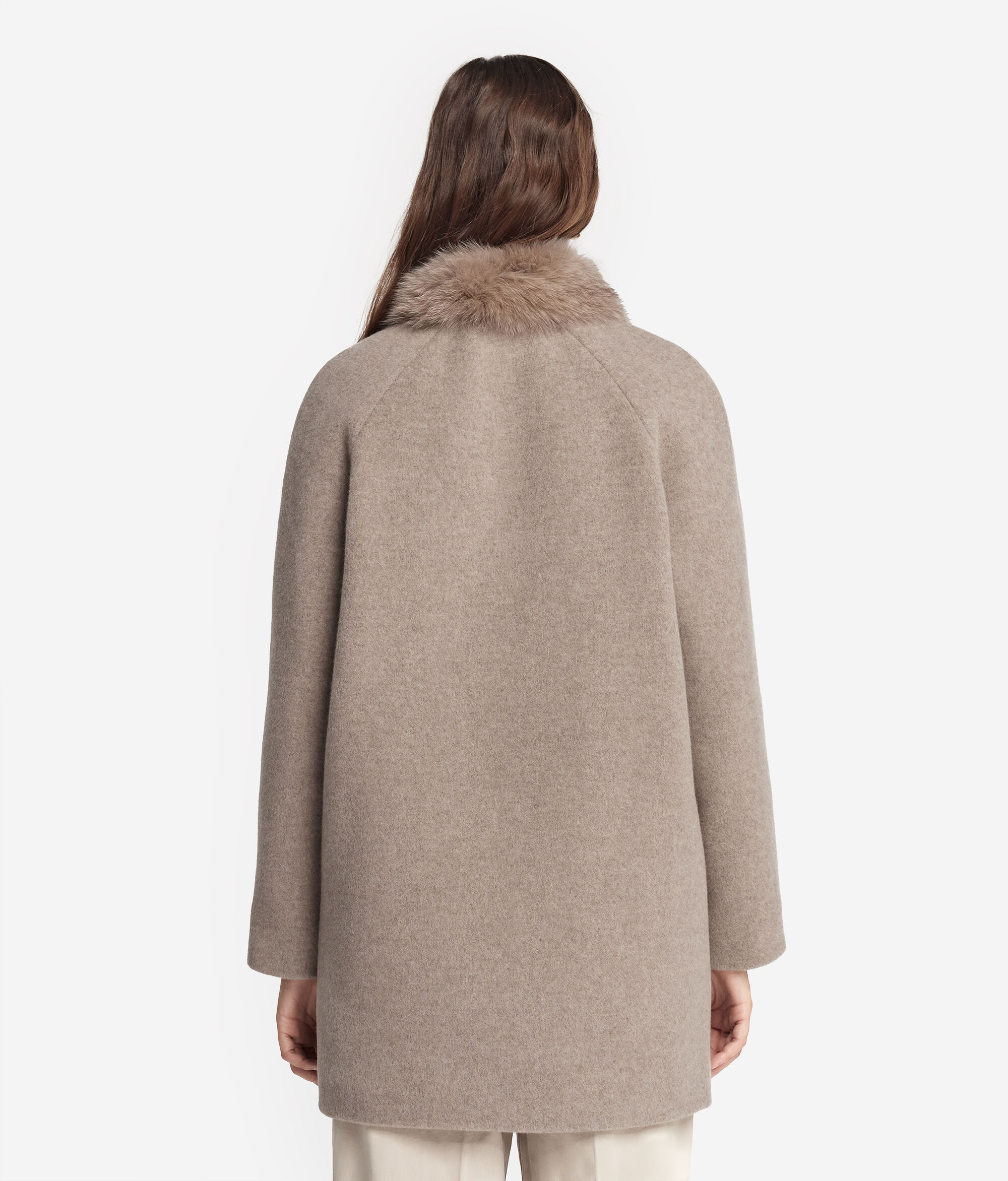 Παλτό από Cashmere με Γούνα