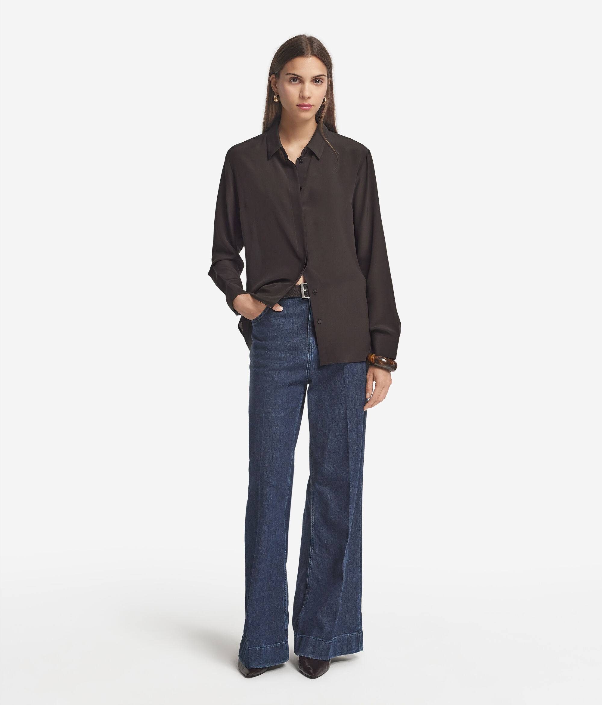 Silk Collared Shirt