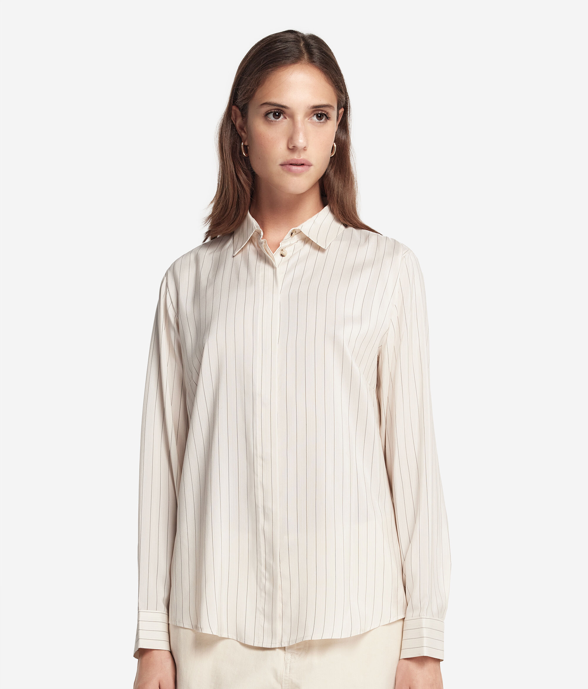 Striped Silk Shirt