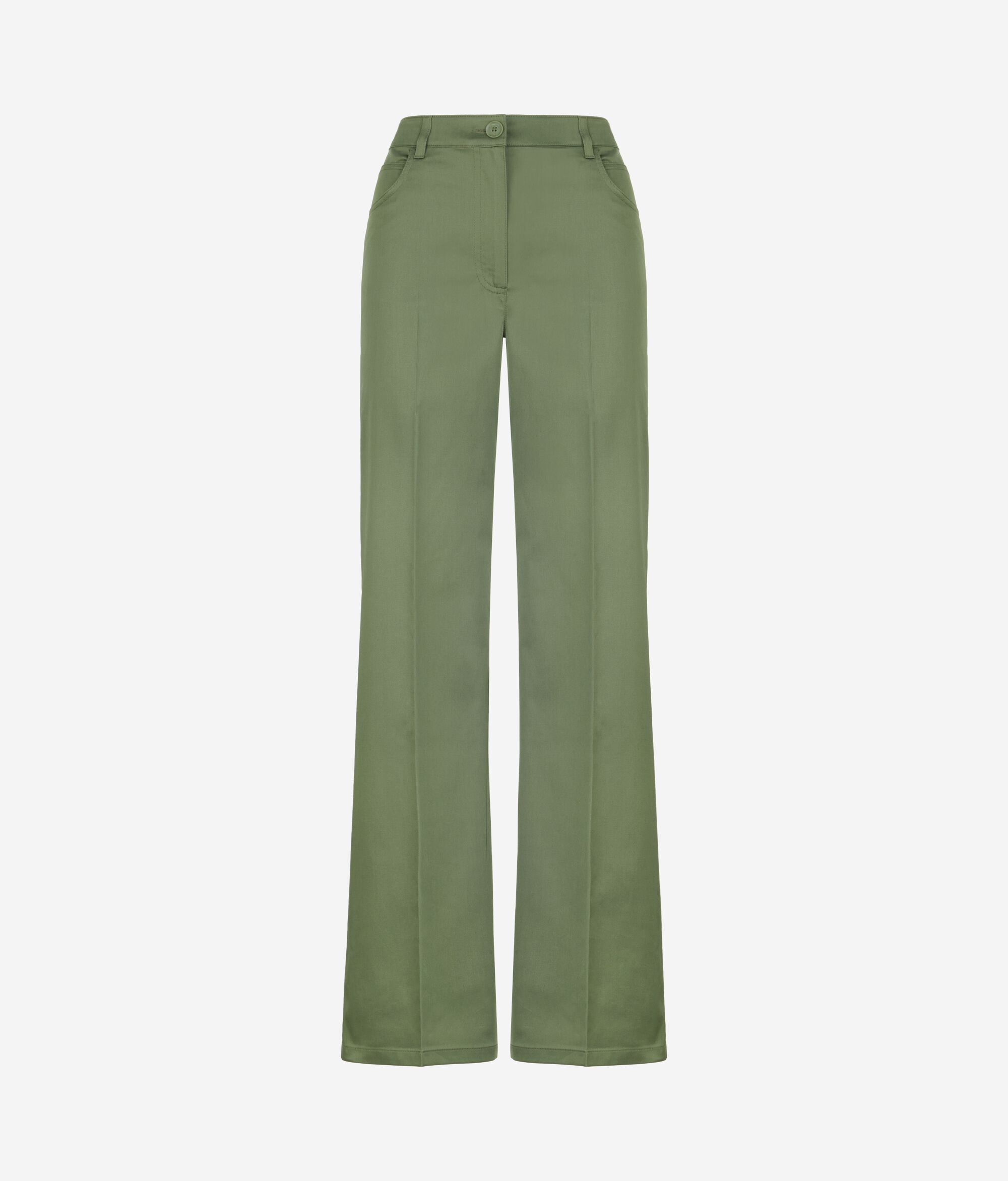 Pantalone Palazzo in Tessuto di Cotone