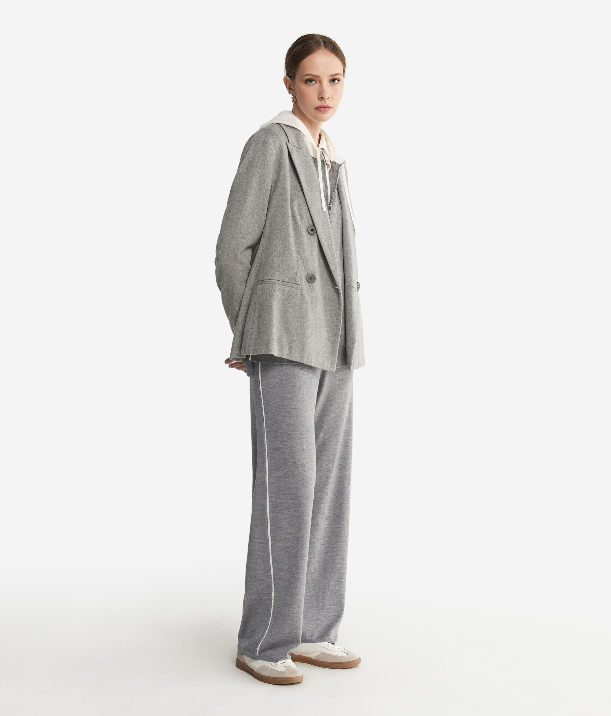 Pantalons palazzo de Cashmere Light amb tavelles
