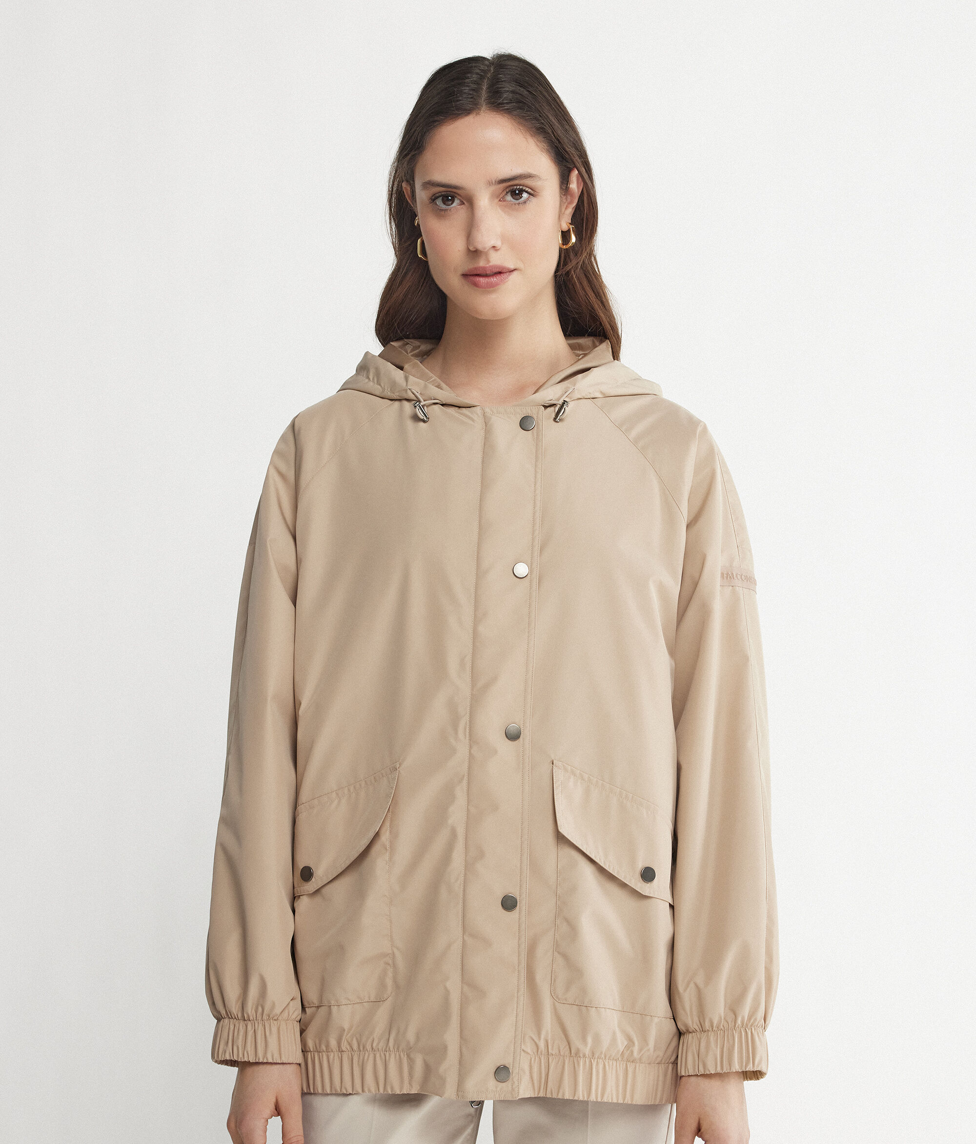 Jaqueta tècnica de Cashmere amb caputxa