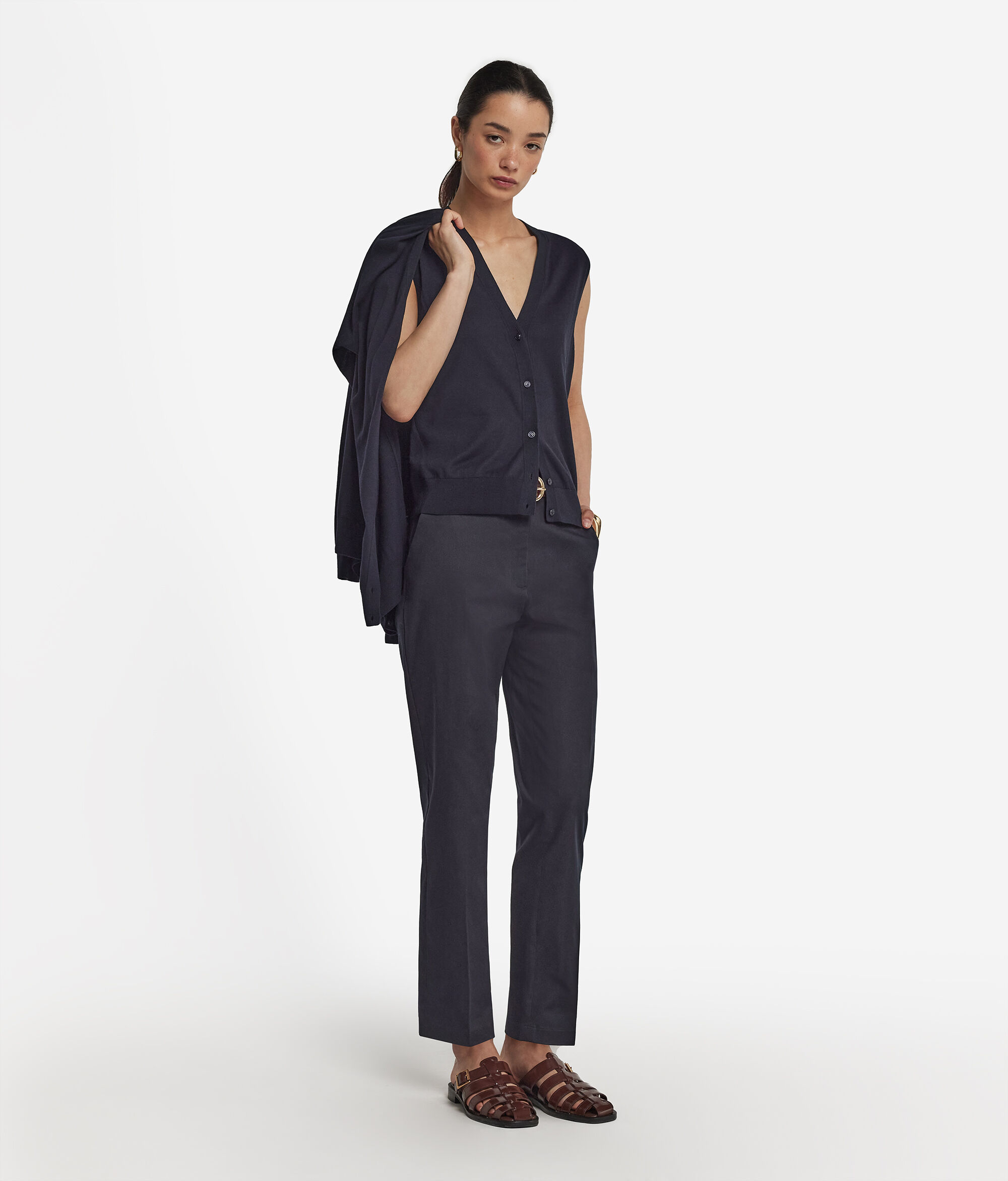 Gilet in Seta Cotone