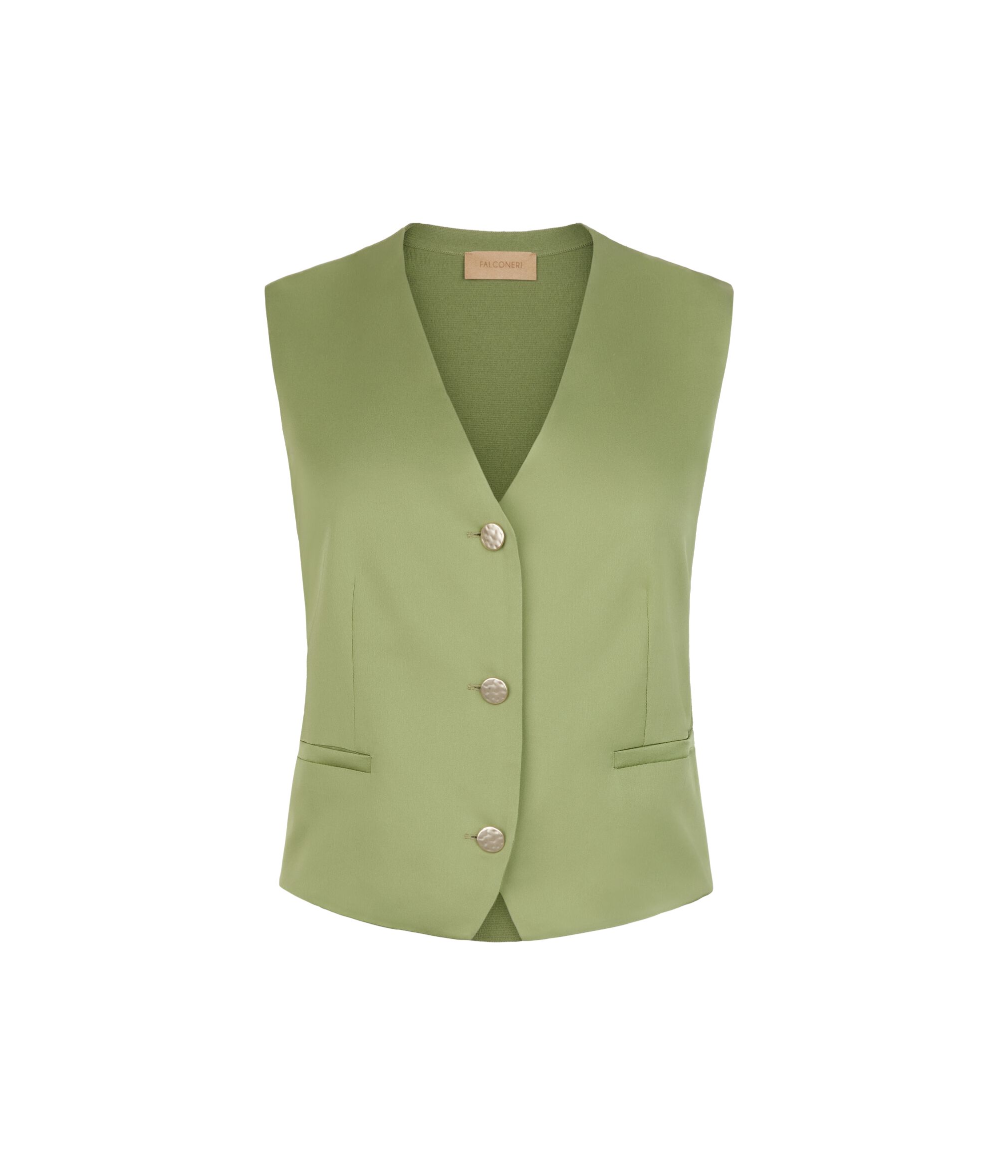 Matte satin gilet