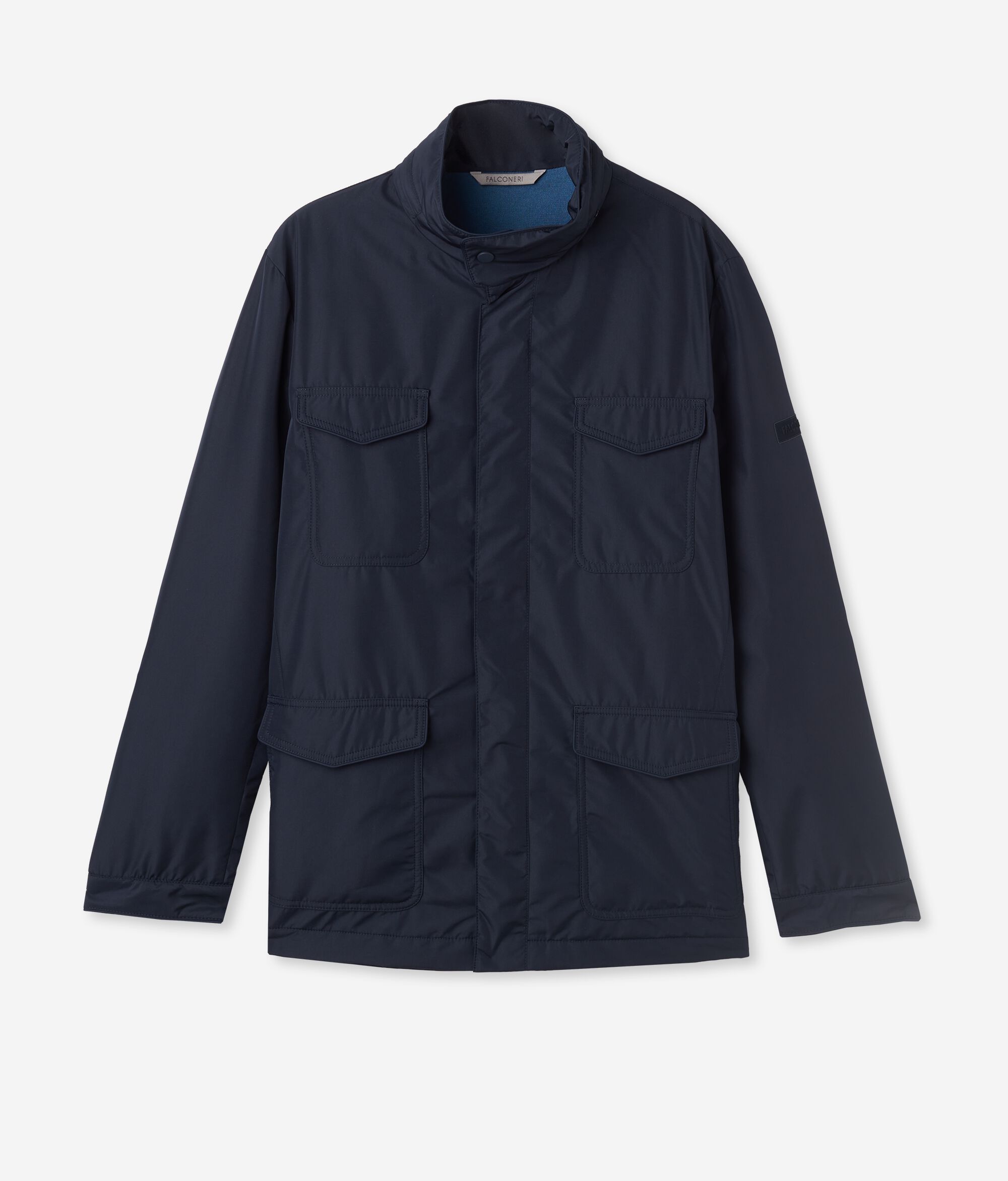 Safarijacke aus Funktionsgewebe mit Kaschmirfutter
