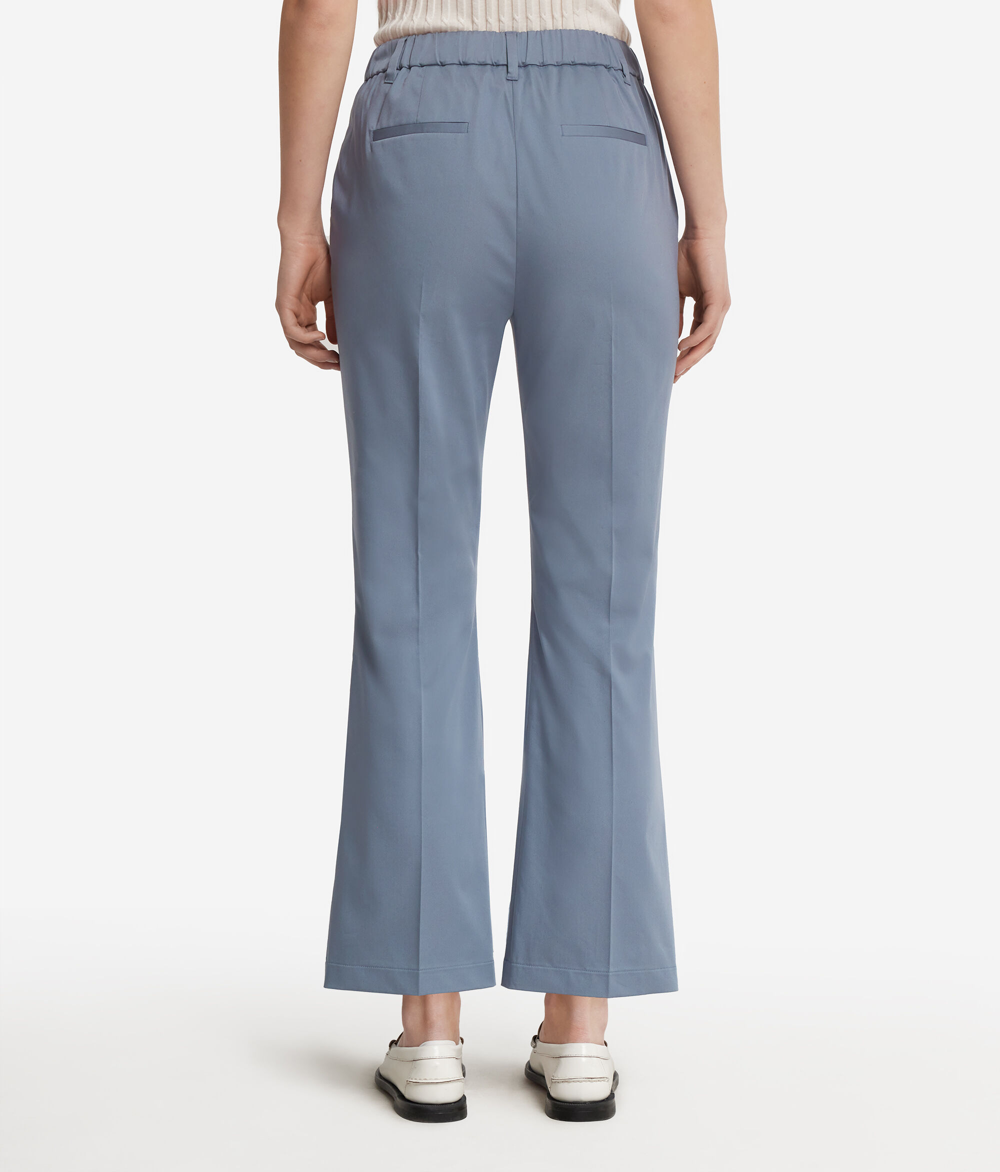 Cotton Fabric Flared Pants