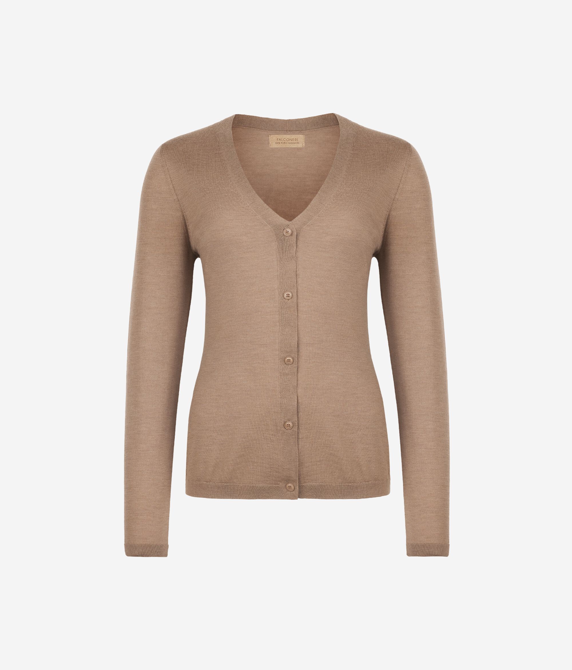 Strickjacke mit V-Ausschnitt aus Kaschmir Ultrafine