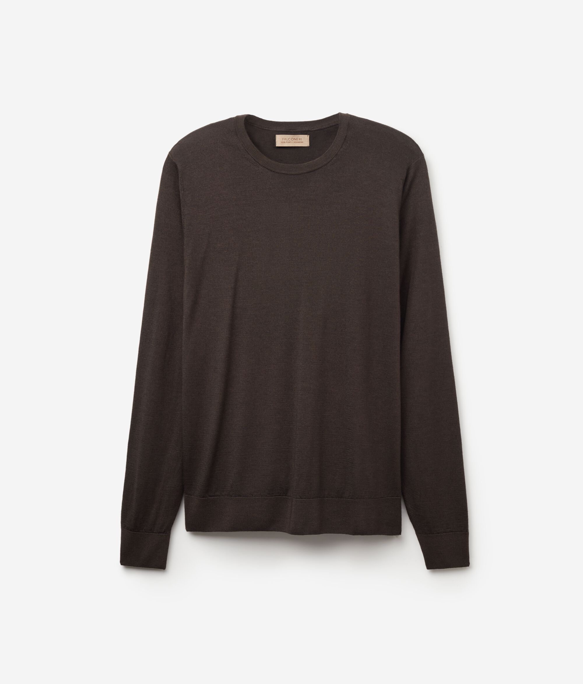 Camisola com Decote Redondo em Ultrafine Cashmere
