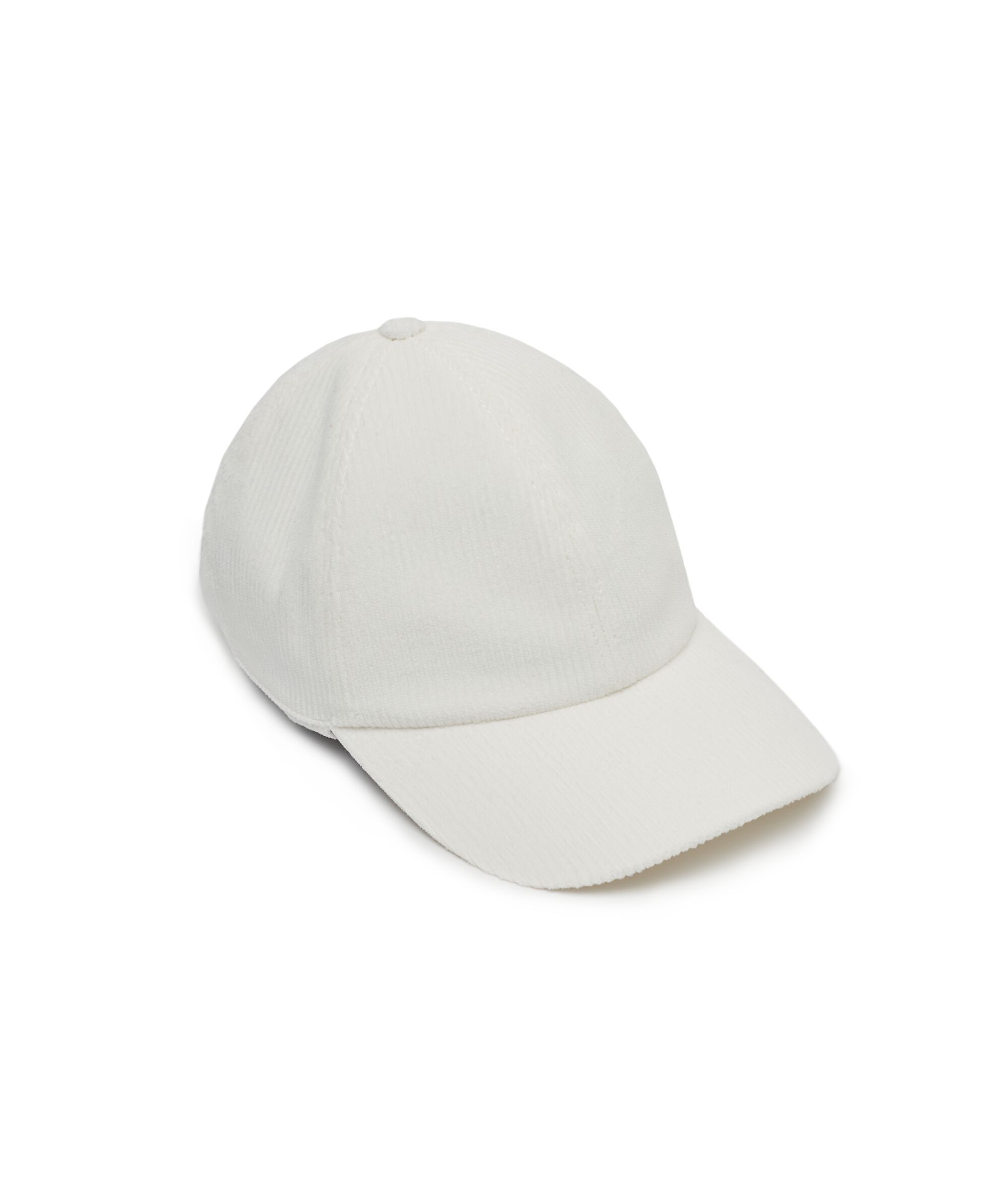 Baseball-Cap aus Baumwollsamt mit Innenfutter aus Kaschmir