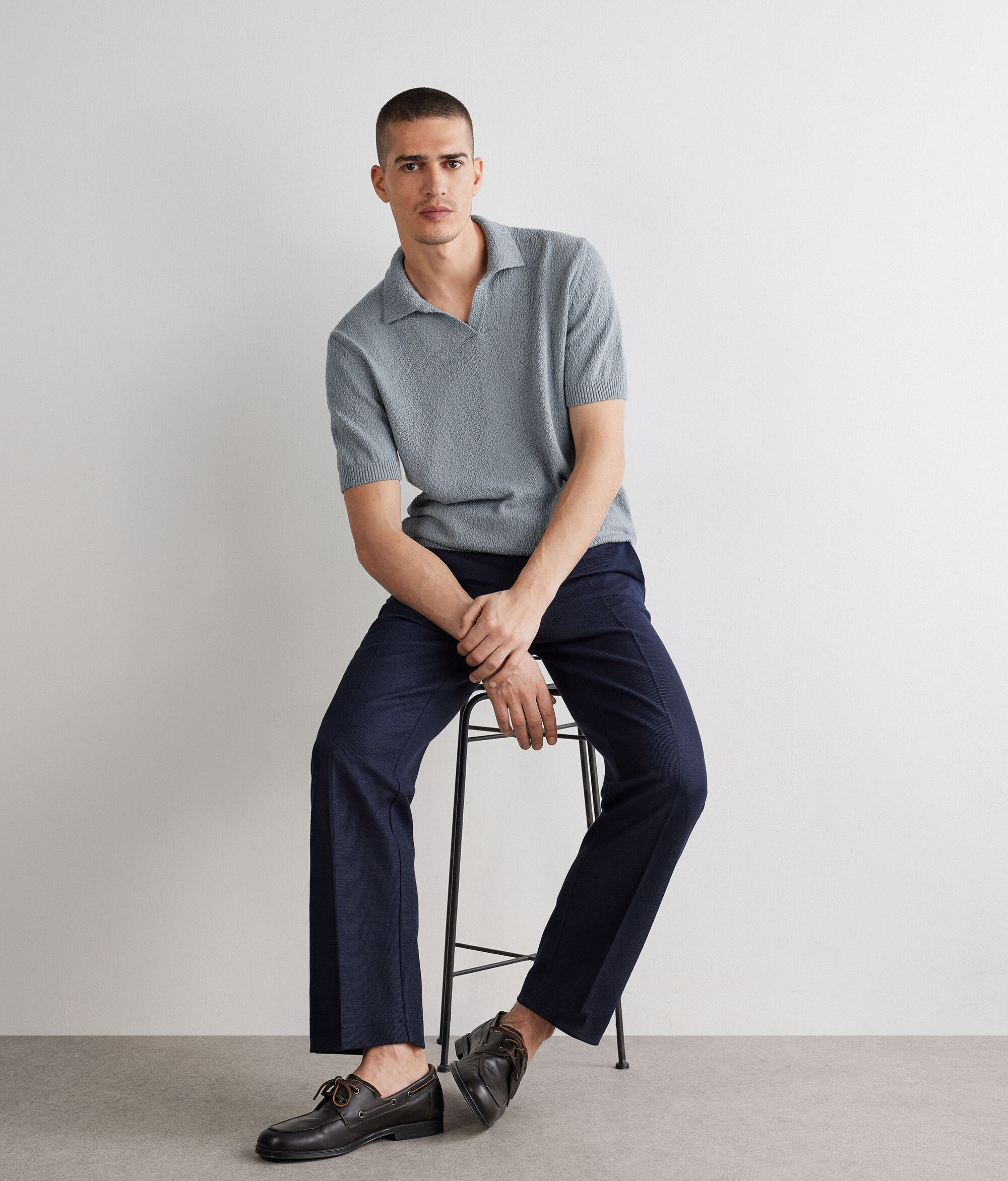 Polo bouclé de algodón