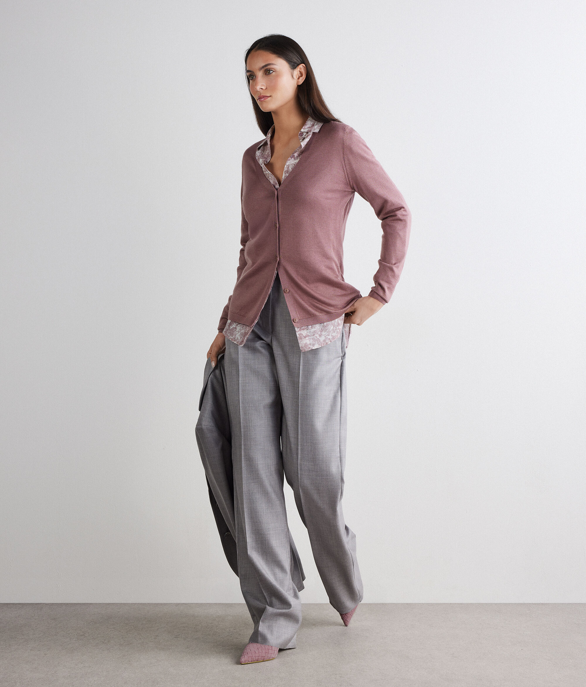 Jersey escote en V Silkfine Cashmere