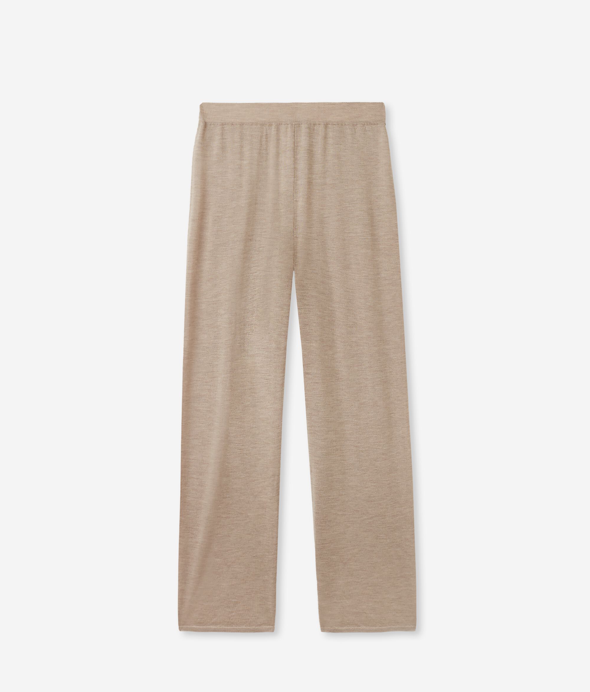 Pantalón palazzo de cashmere ultrafine