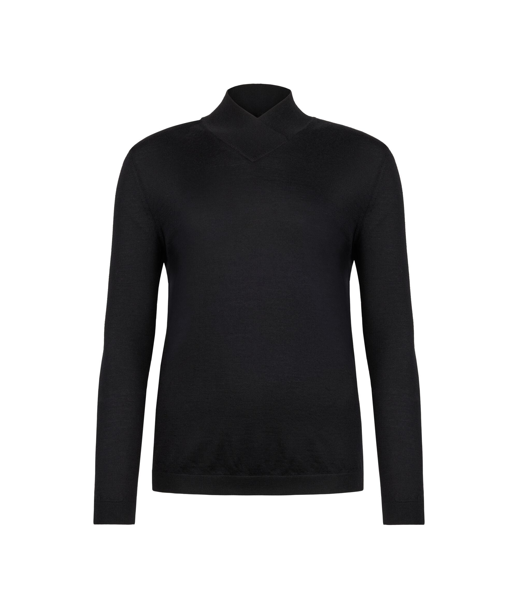 Maglia Lupetto Sormontato in Cashmere