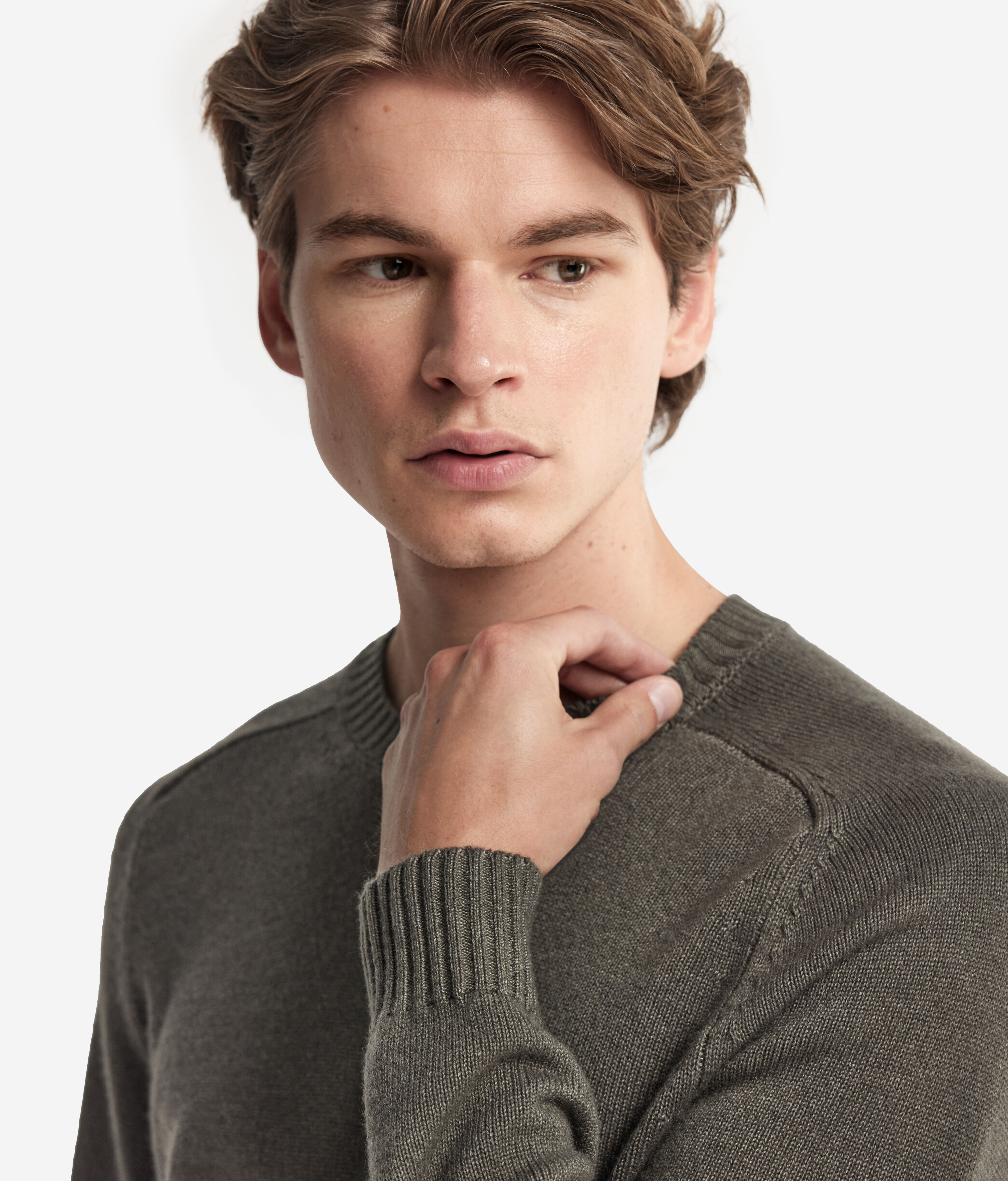 Svetřík s Kulatým Výstřihem z Kašmíru Ultrasoft