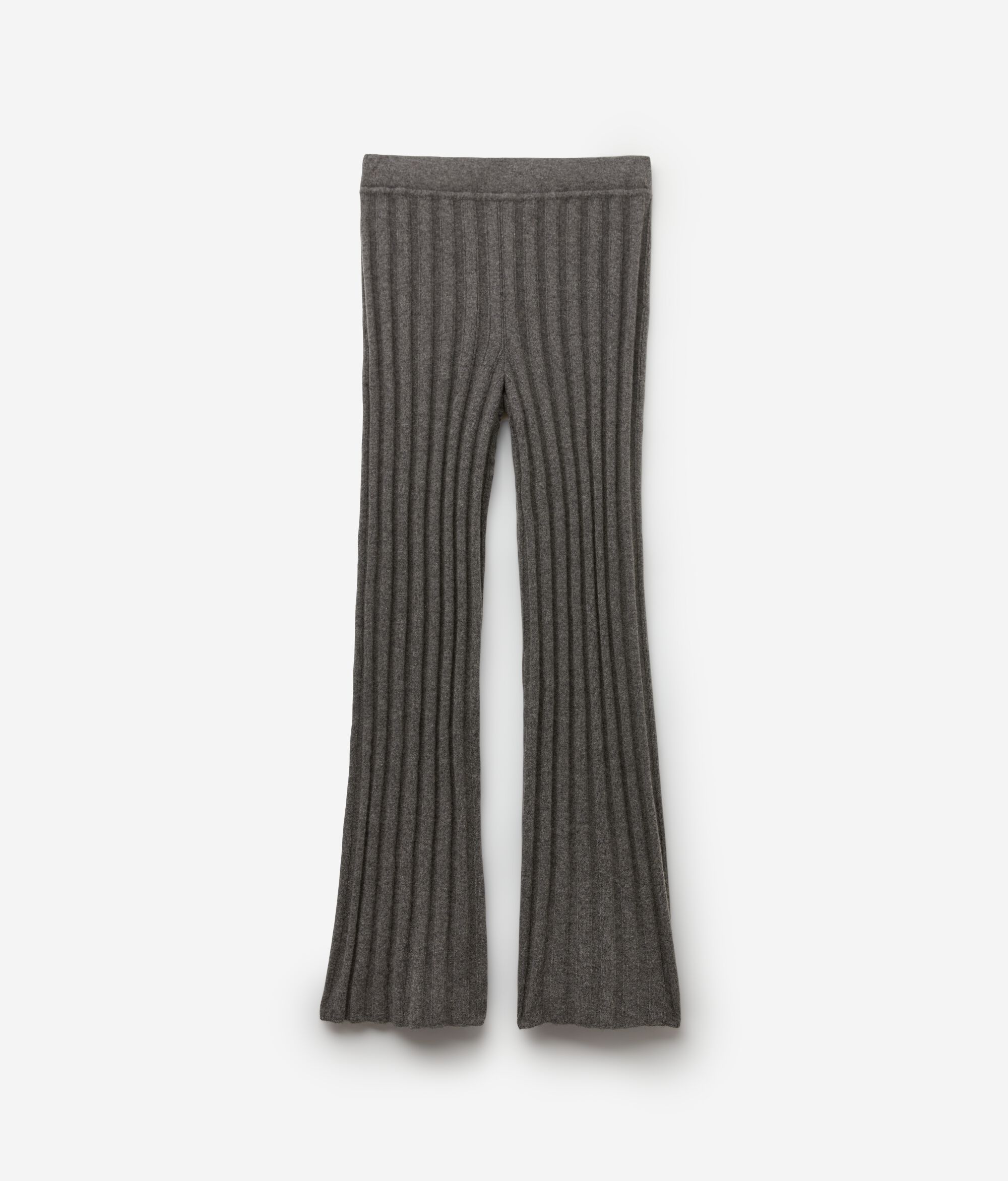 Cashmere Ribbed Palazzo Pants