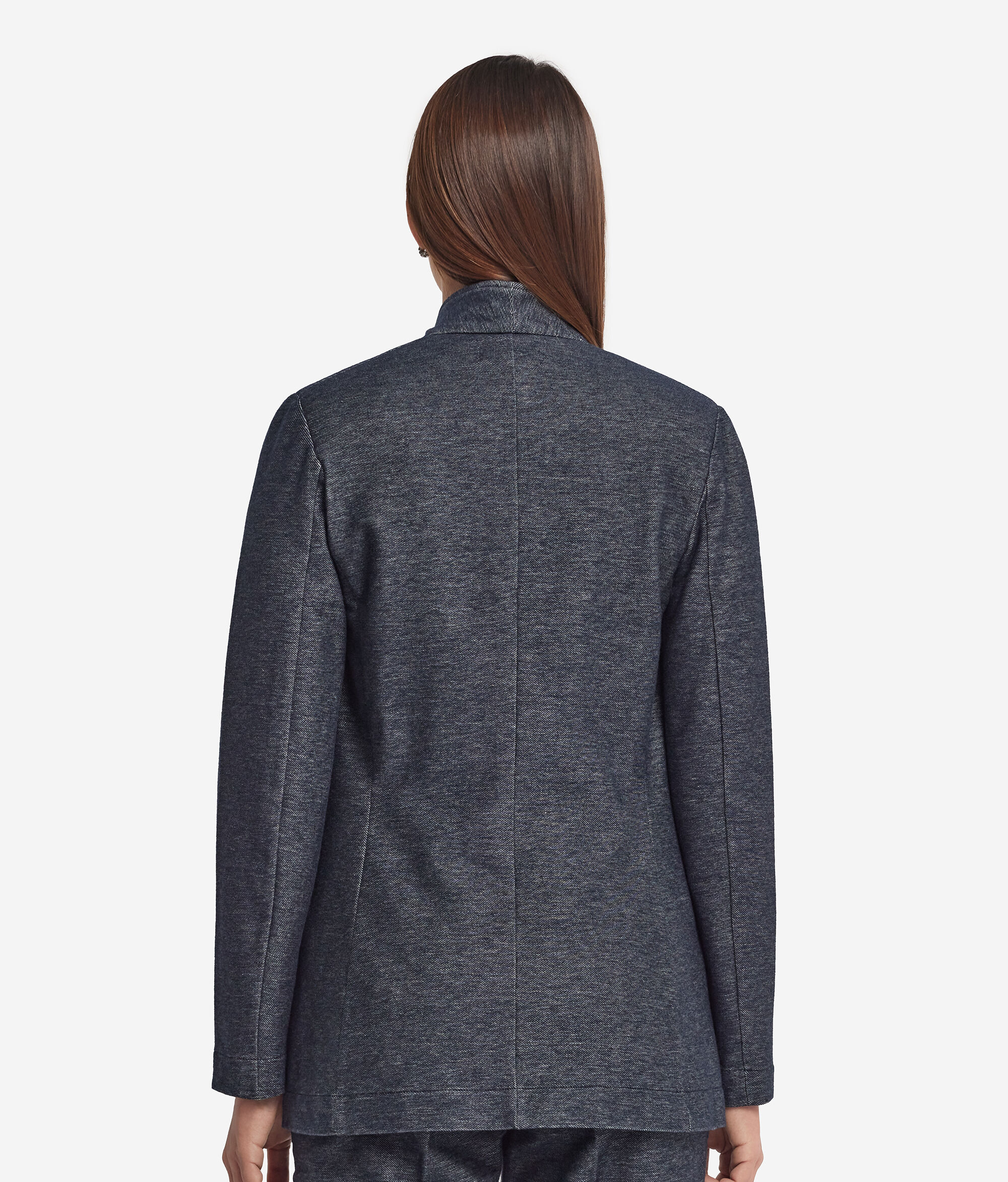Denim Jersey Jacket