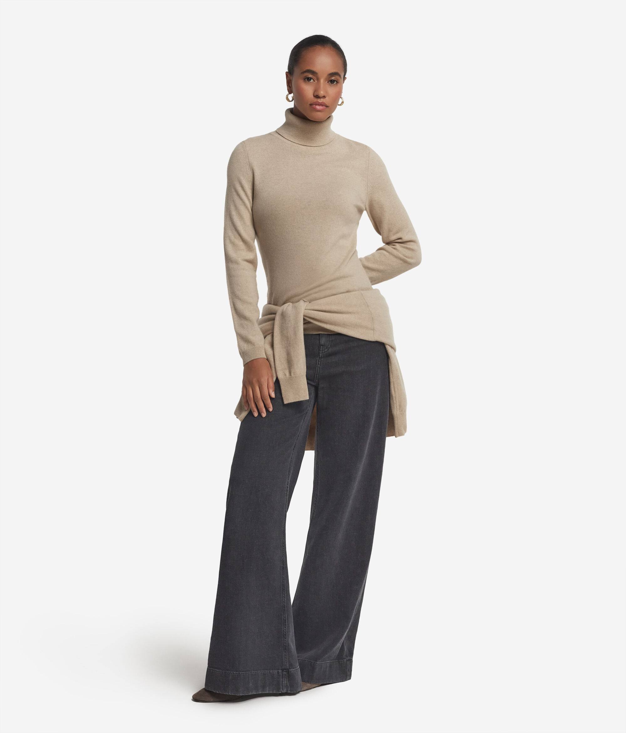 Col roulé femme en cachemire ultra-doux